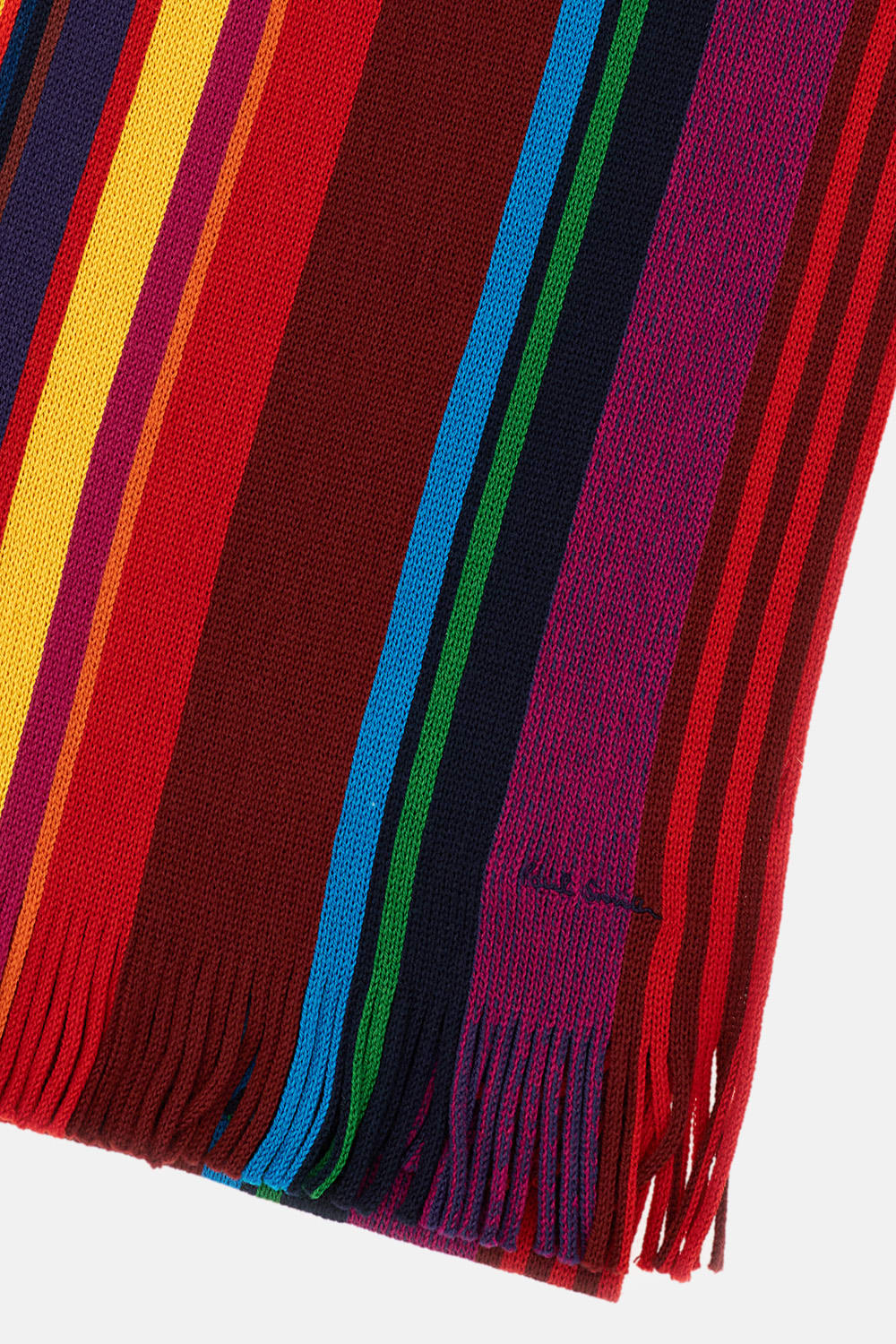 Paul Smith Signature-stripe Wool Scarf In Multi