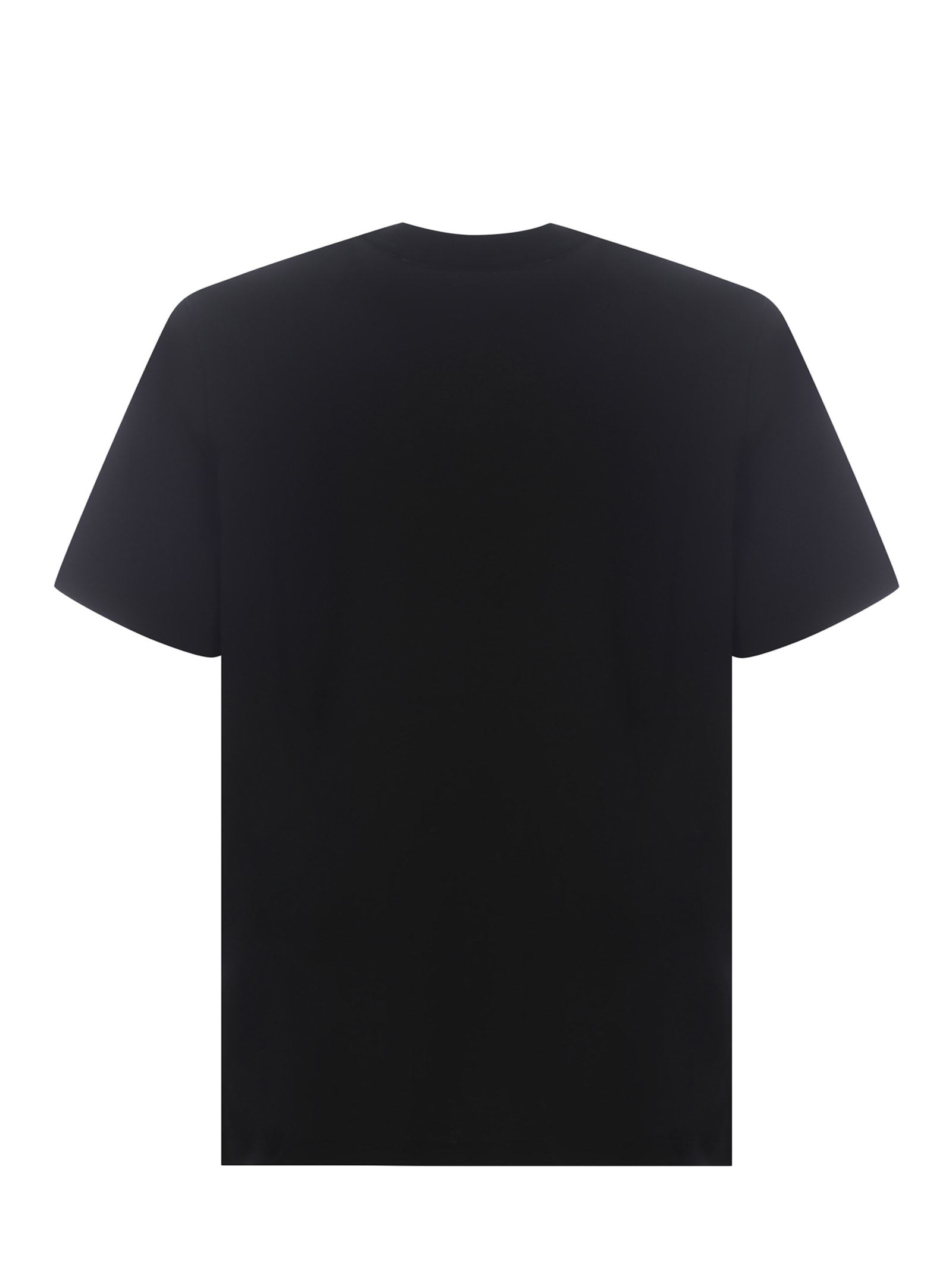 Shop Msgm T-shirt  Camo Made Of Cotton In Black