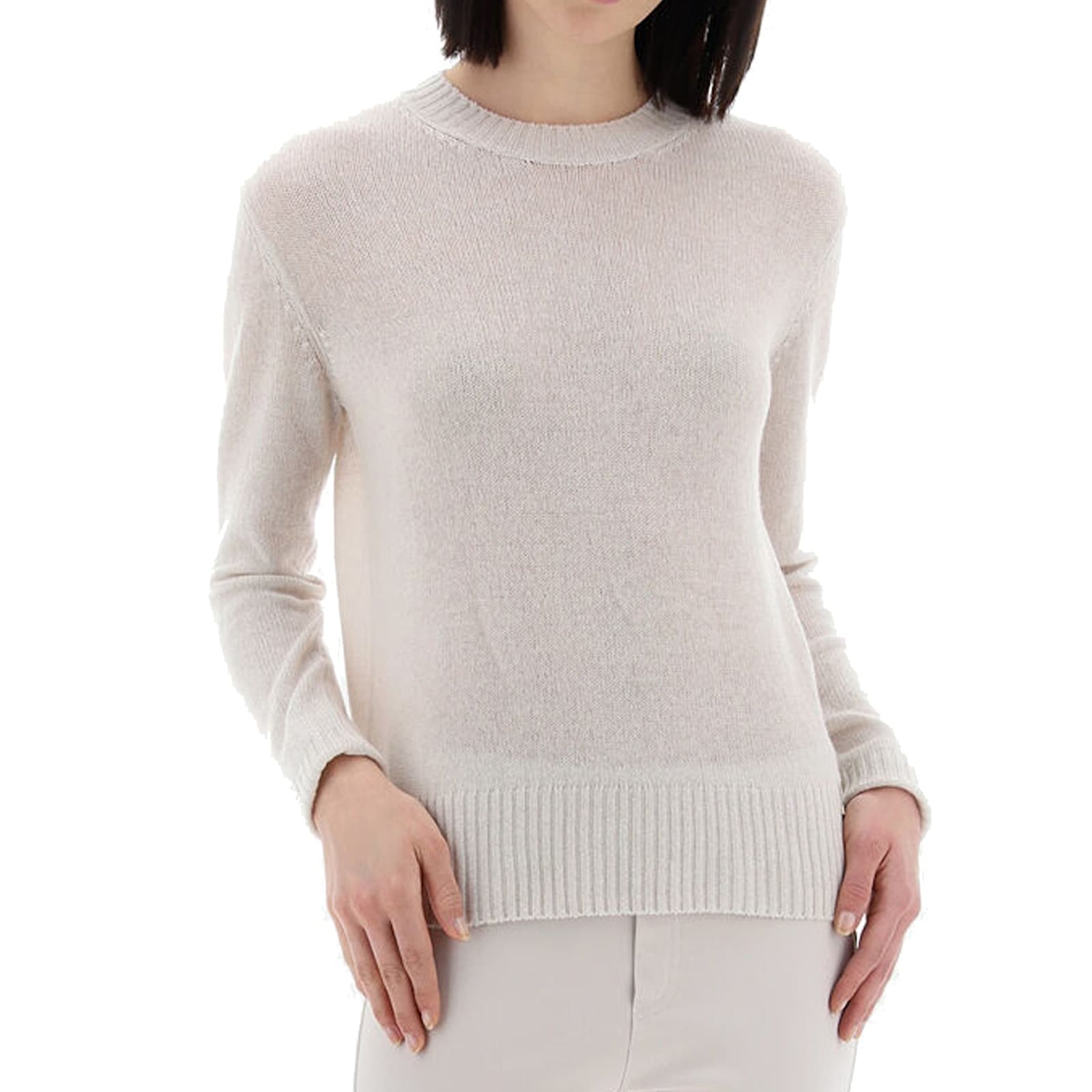 Herno Cashmere Sweater Women In Neutral