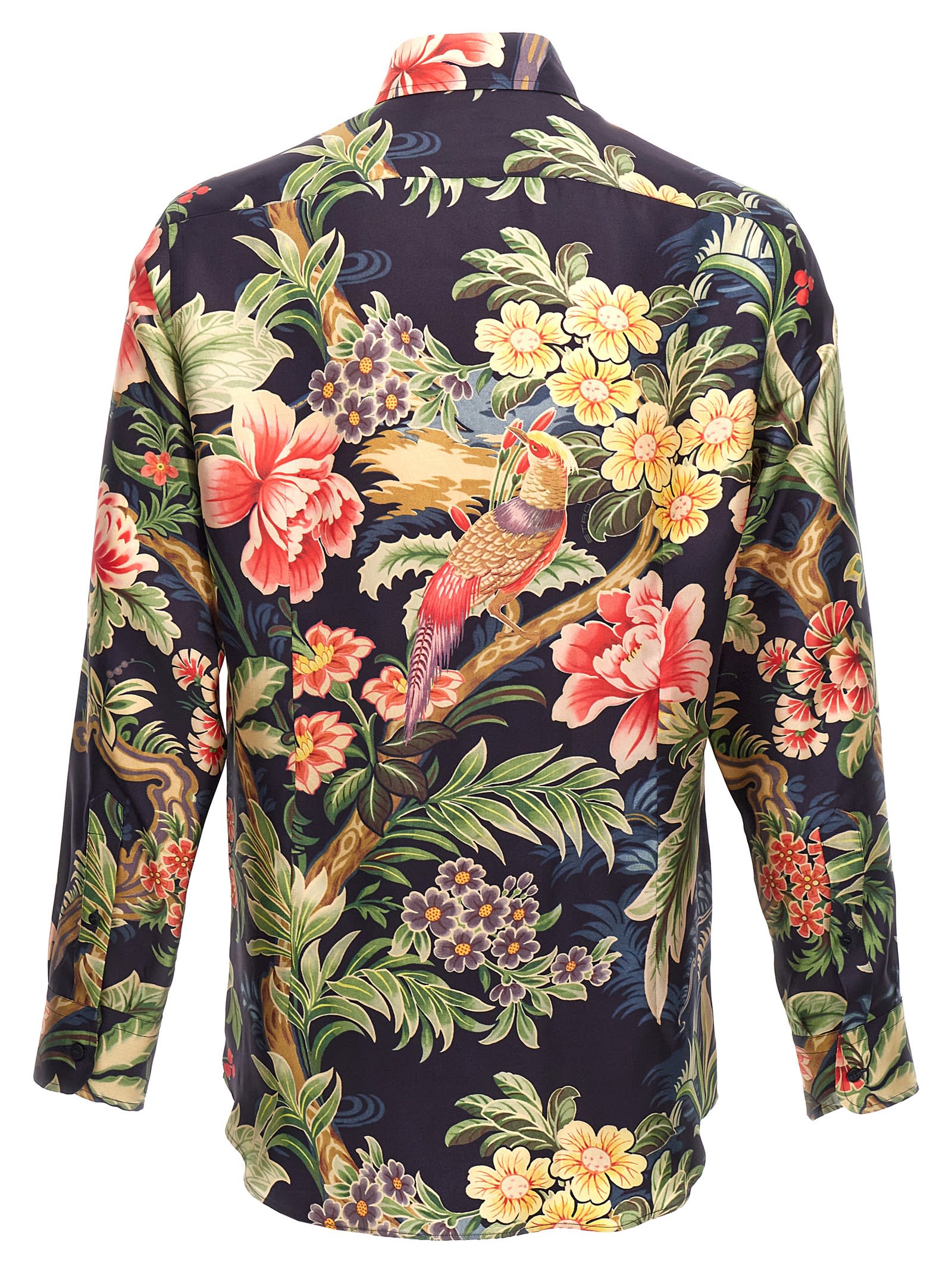 Shop Etro Floral Shirt In Multicolor