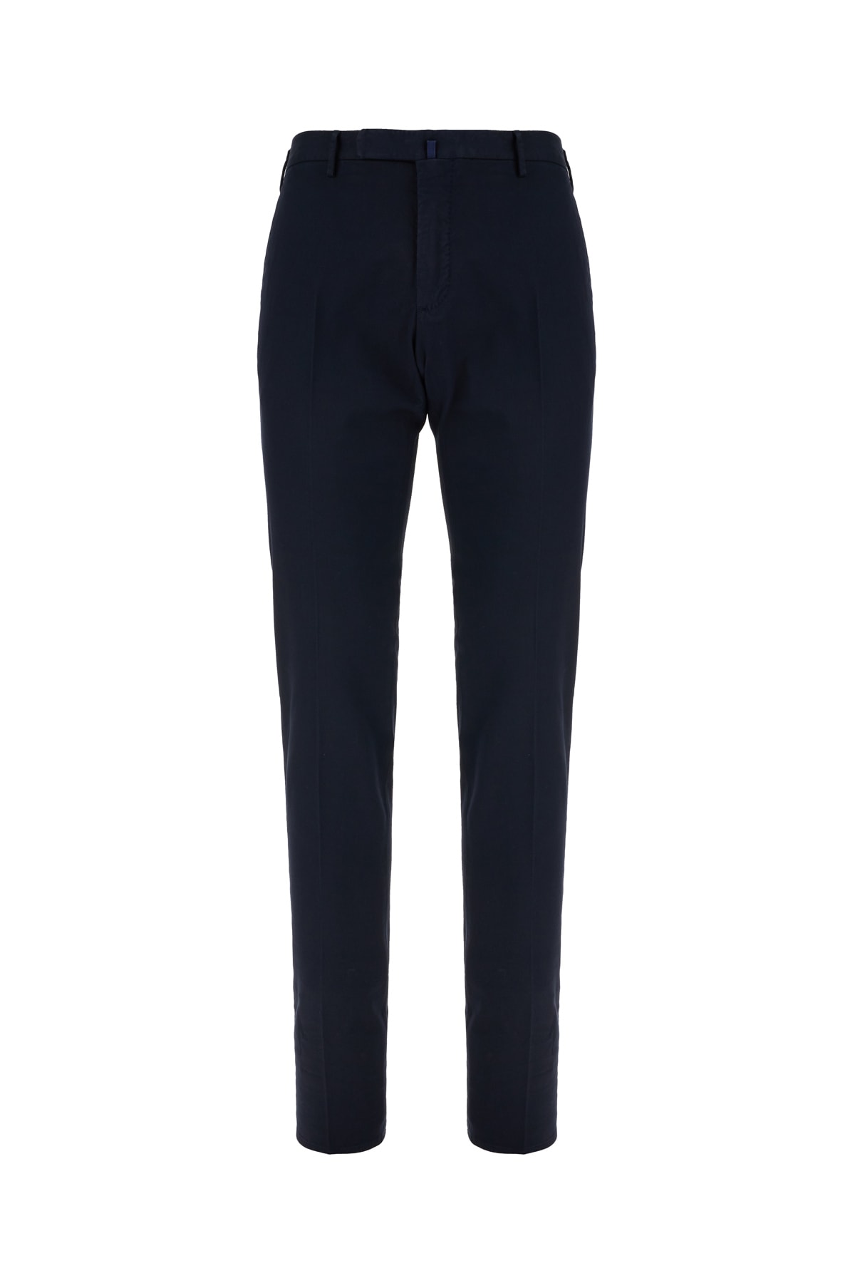 Incotex Stretch Cotton Pant With Front And Back Pockets In Blu