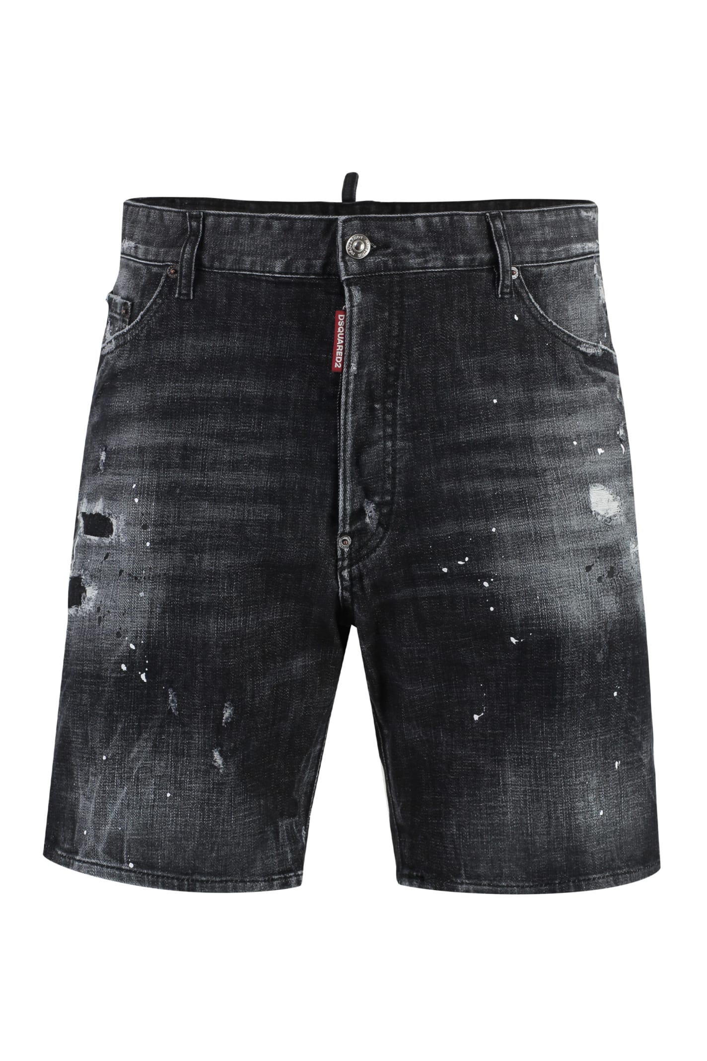 Shop Dsquared2 Marine Denim Shorts