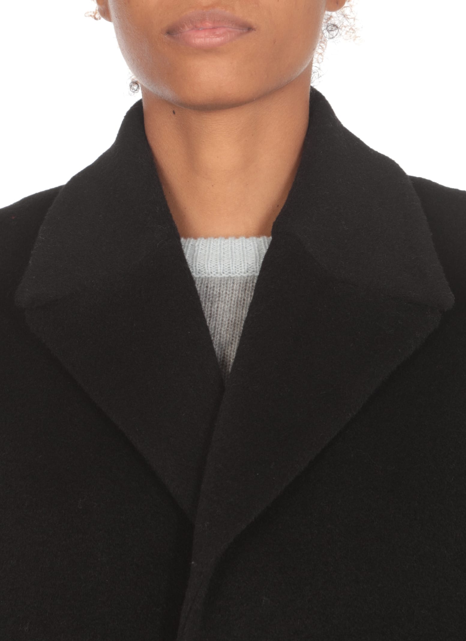 Shop Marni Wool Coat In Black