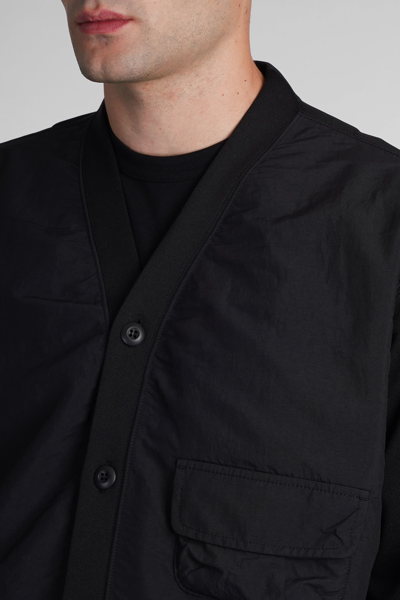 Shop Comme Des Garçons Homme Deux Cardigan In Black Cotton