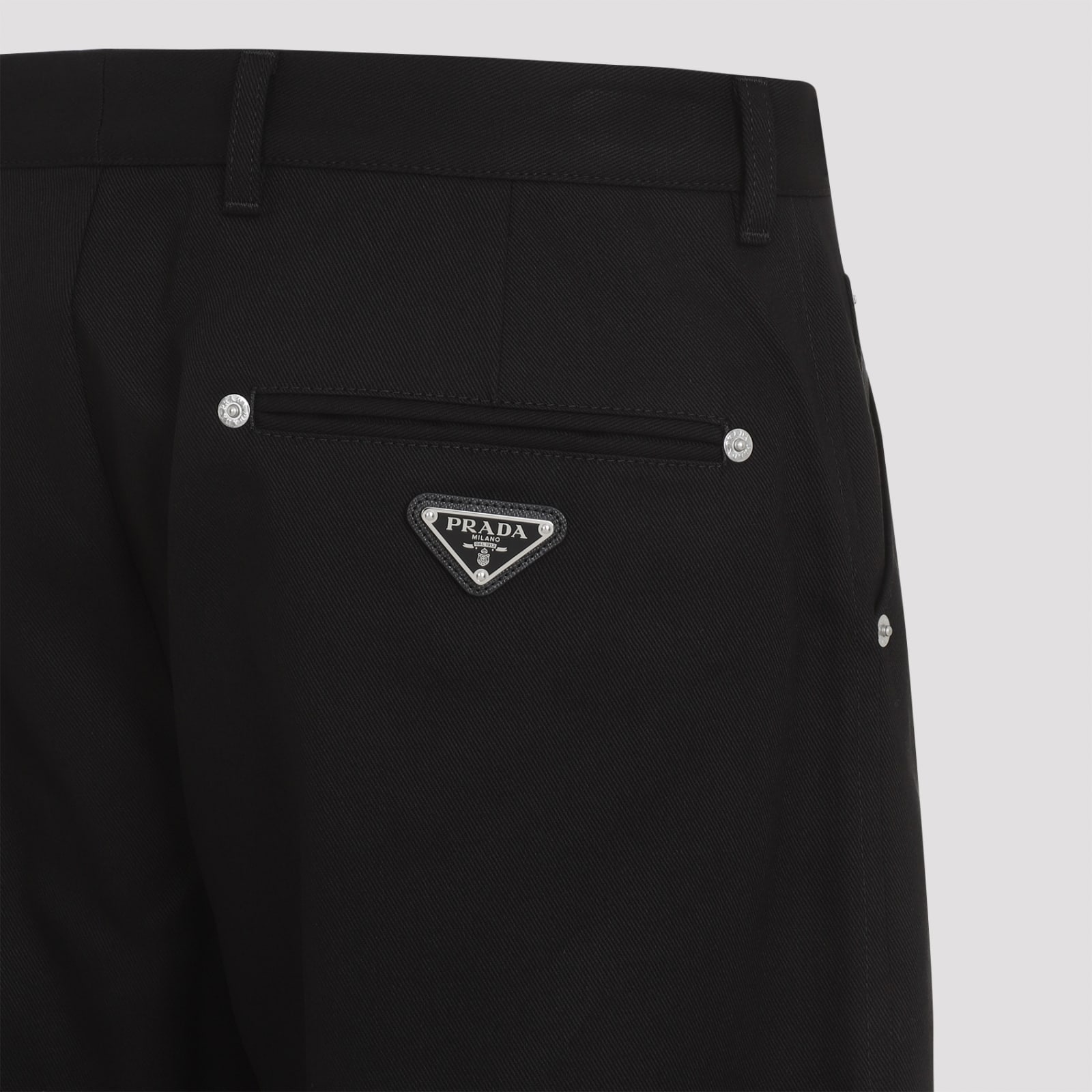 Prada Mid-rise Tapered Denim Jeans In Nero