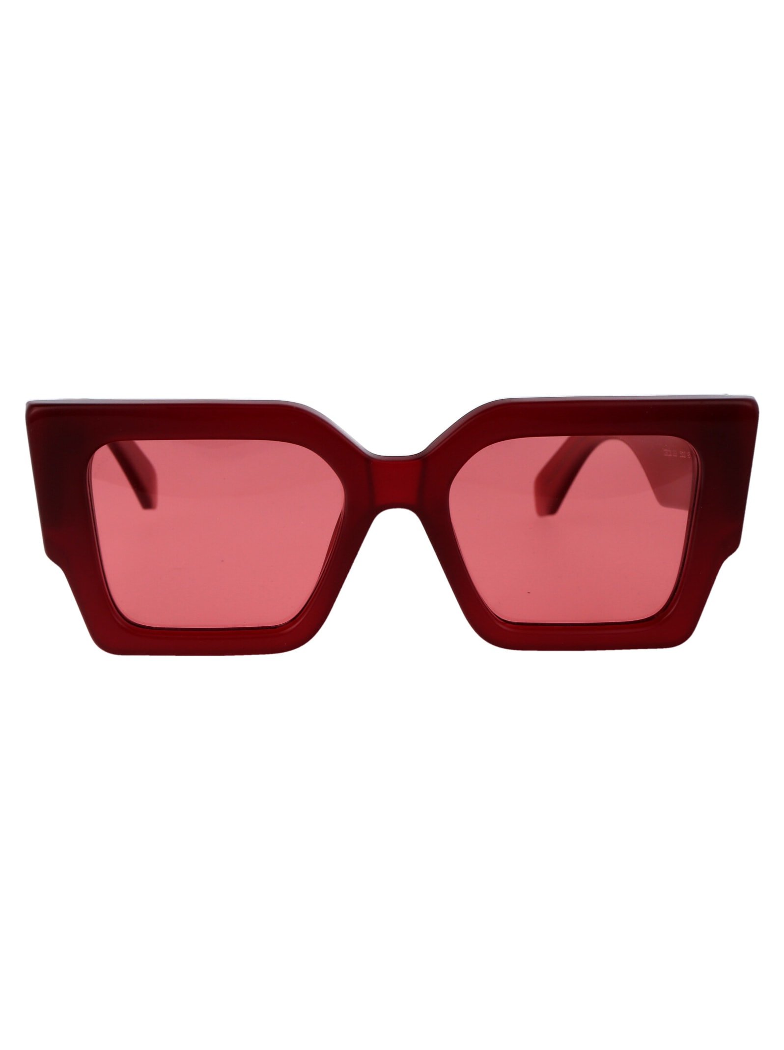 Shop Off-white Catalina Sunglasses In 2828 Burgundy