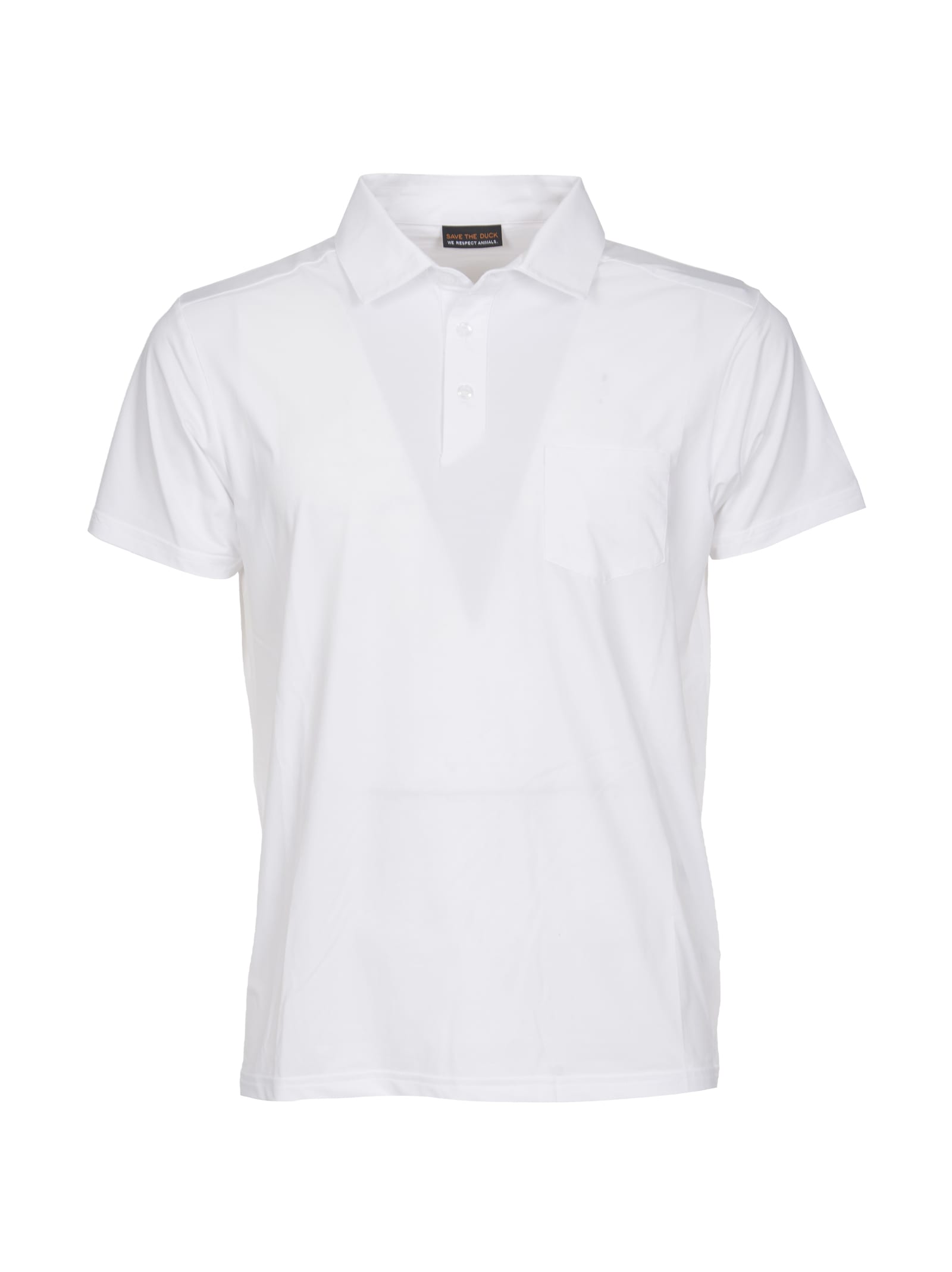 Shop Save The Duck Polo Shirt In White