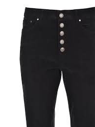 Dondup Woman Pants Black Size 31 Cotton, Elastomultiester, Elastane In Nero