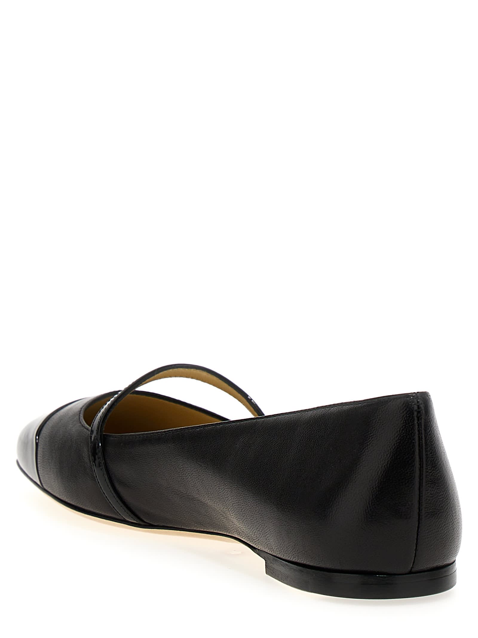 Shop Jimmy Choo Elisa Ballet Flats In Black