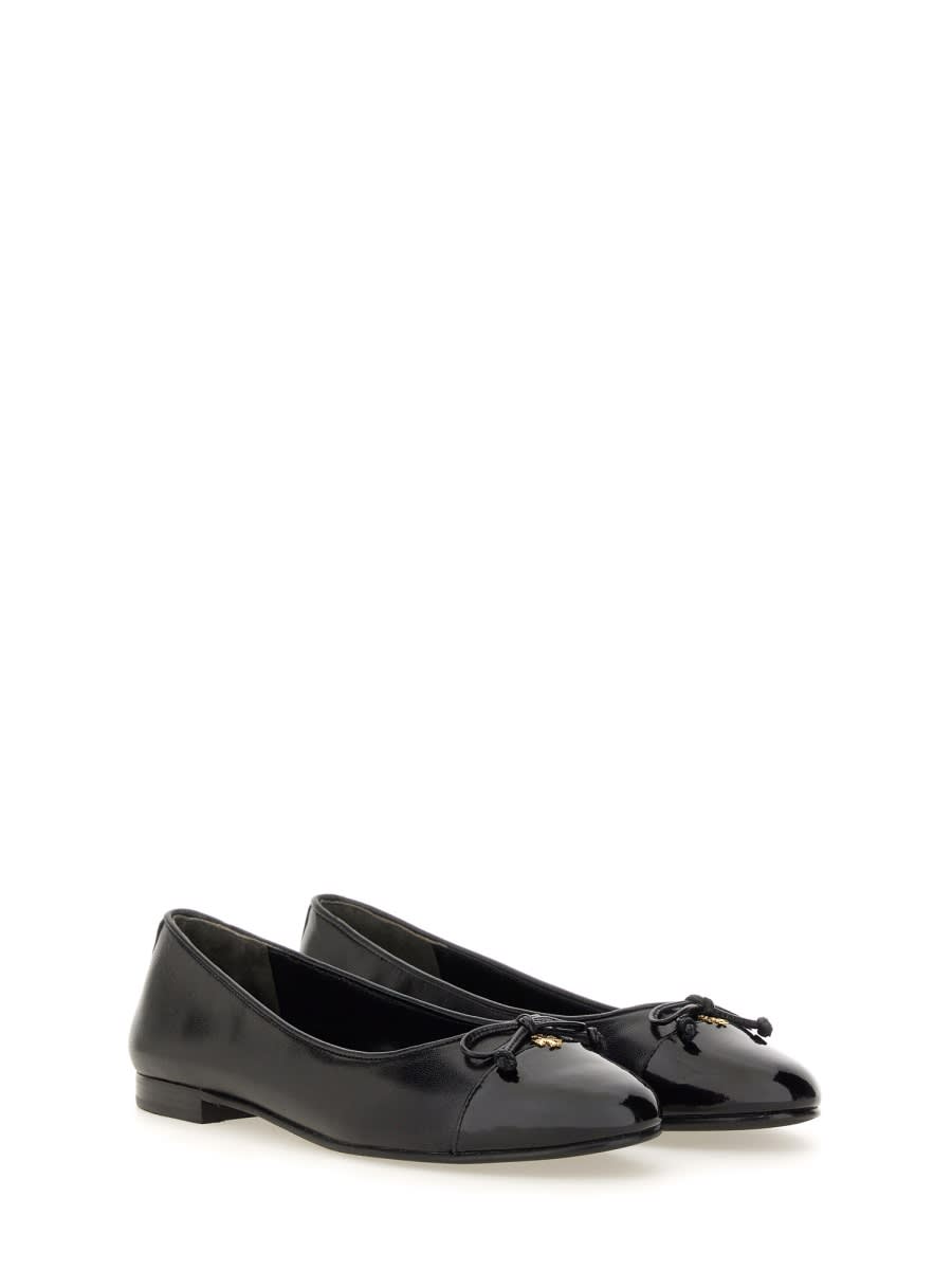 Shop Tory Burch Ballerina Bow In Black