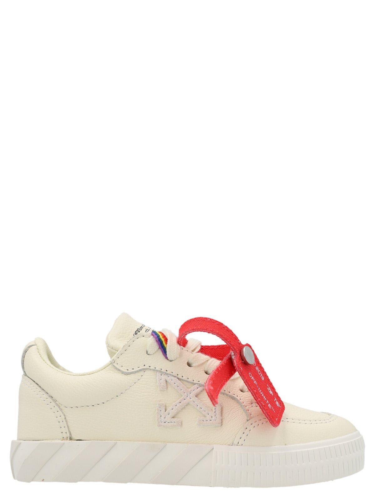 Off-White Vulcanized Lace-up Sneakers