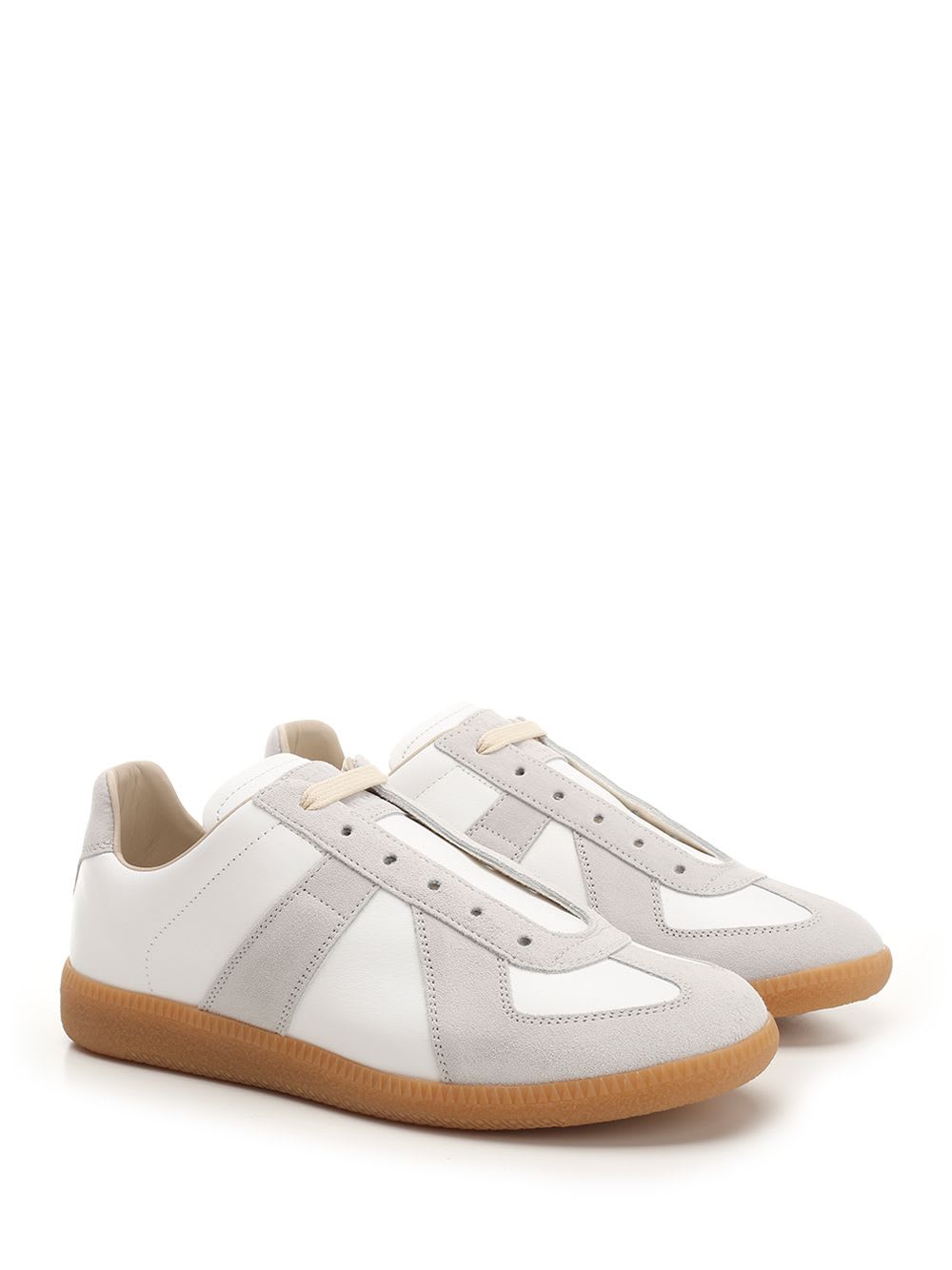 Shop Maison Margiela Replica Sneakers In White