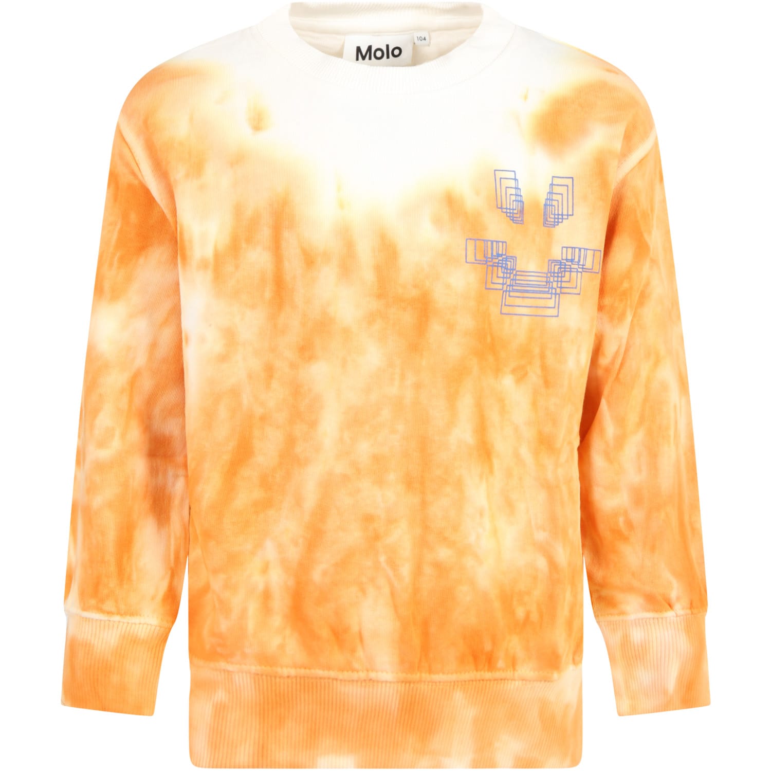 Molo Orange Sweatshirt For Kids