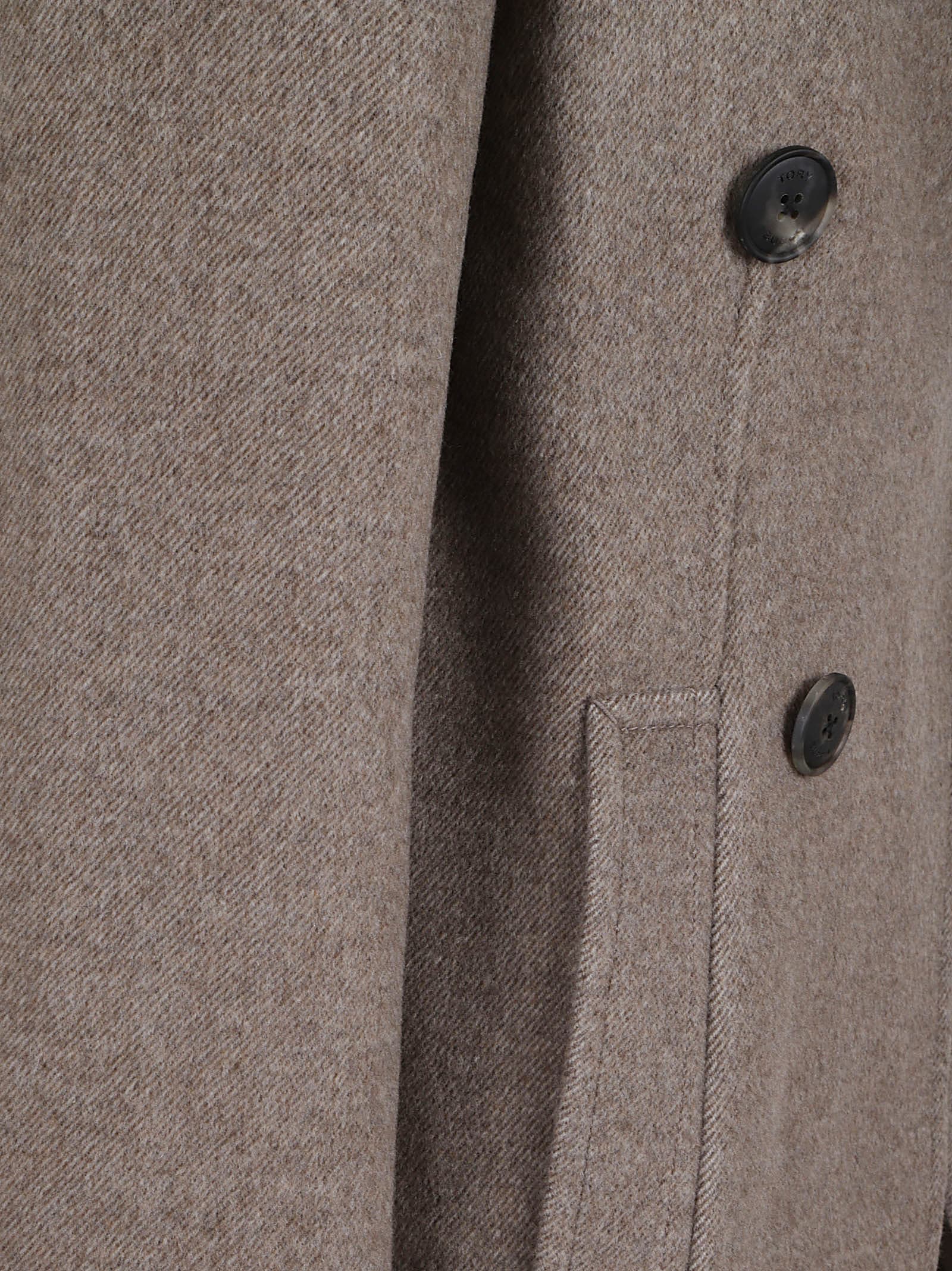 Tory Burch Relaxed Twill Jacket In Brown