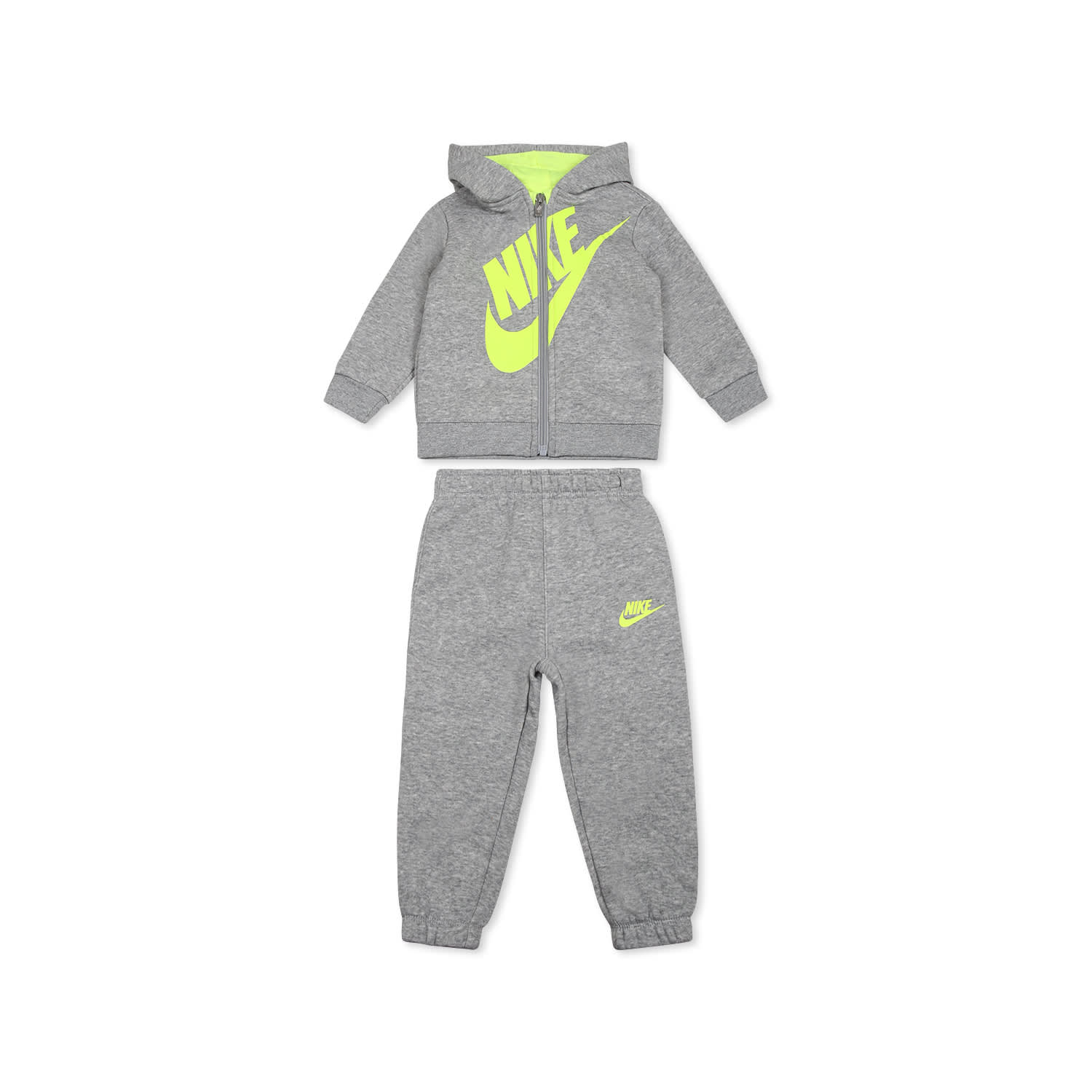 NIKE GREY SUIT FOR BABY BOY WITH SWOOSH 