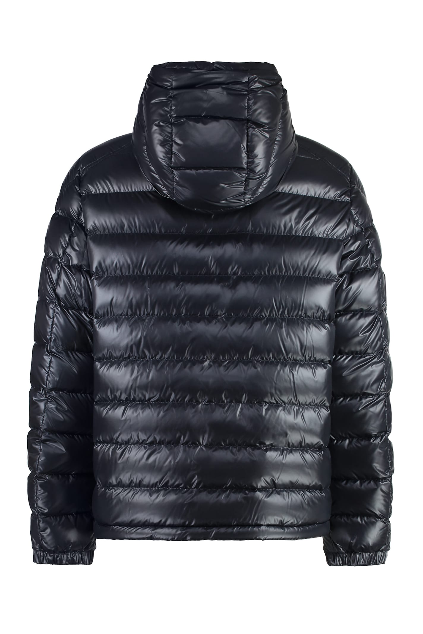 Shop Moncler Besines Hooded Down Jacket In Blue