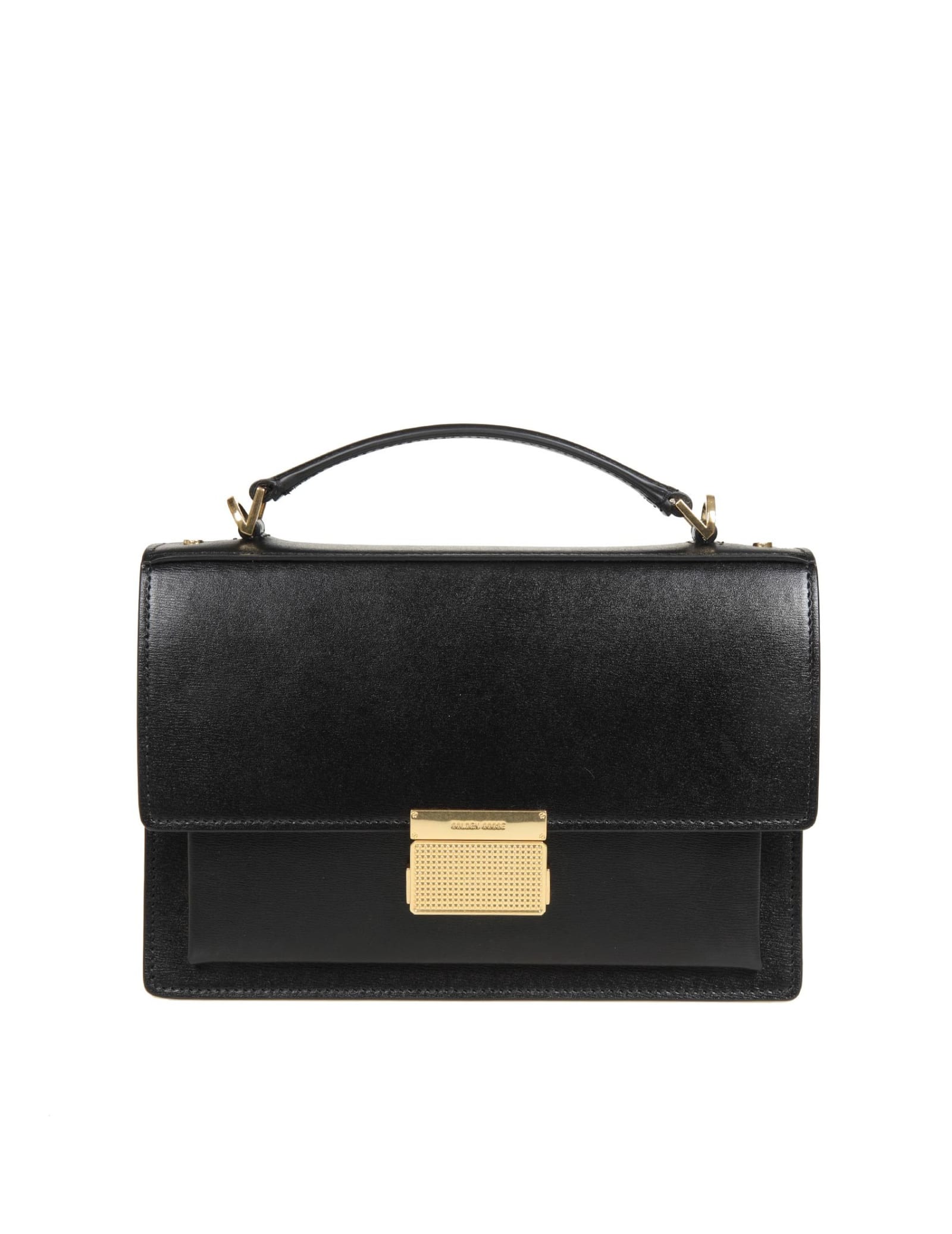 Shop Golden Goose Venezia Handbag In Black Leather
