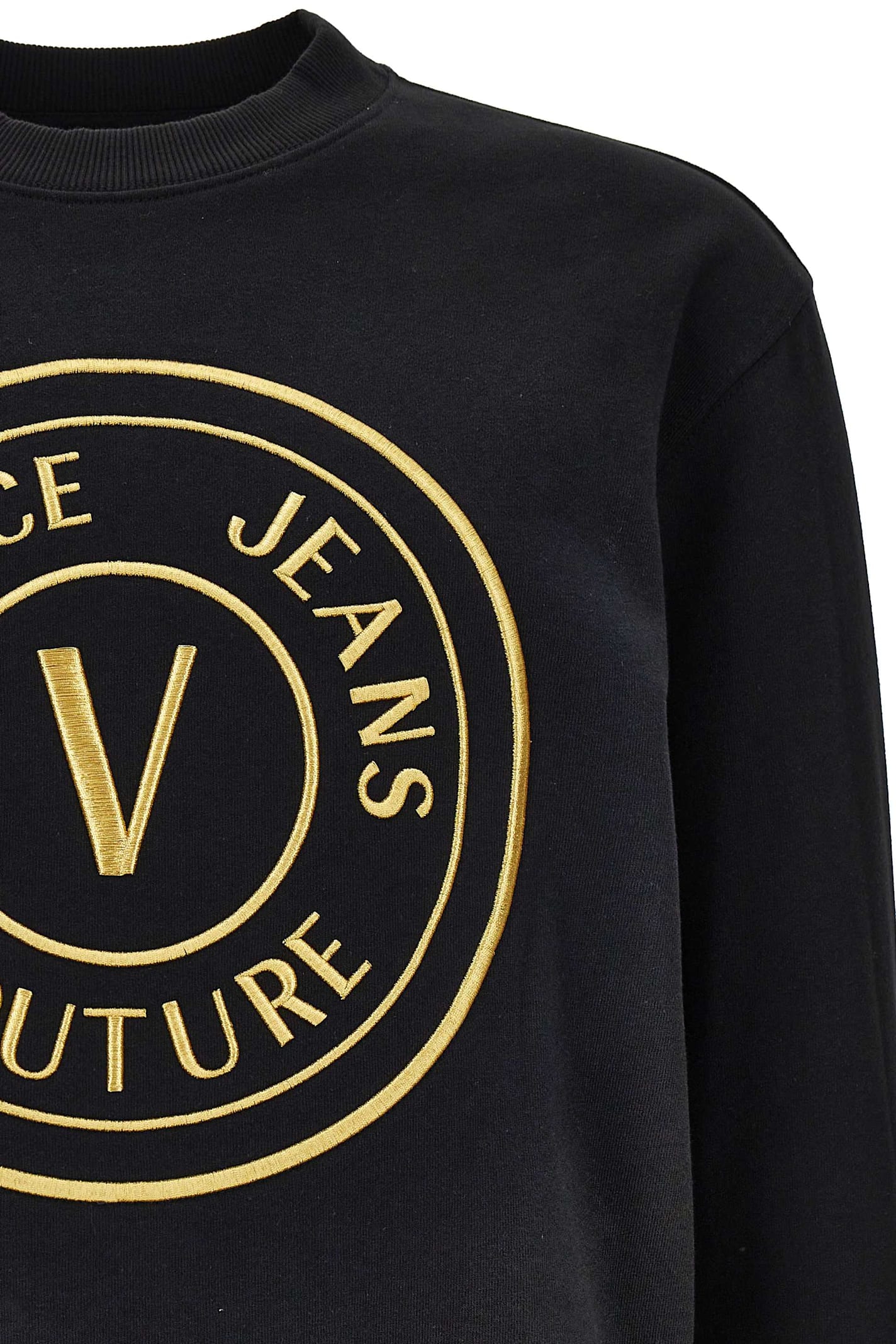 Shop Versace Jeans Couture Black Sweatshirt