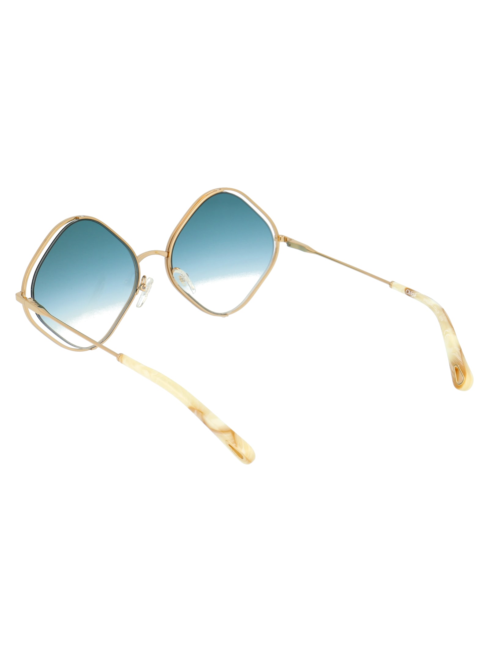 Shop Chloé Ce159s Sunglasses In 863 Havana Gradient Blue