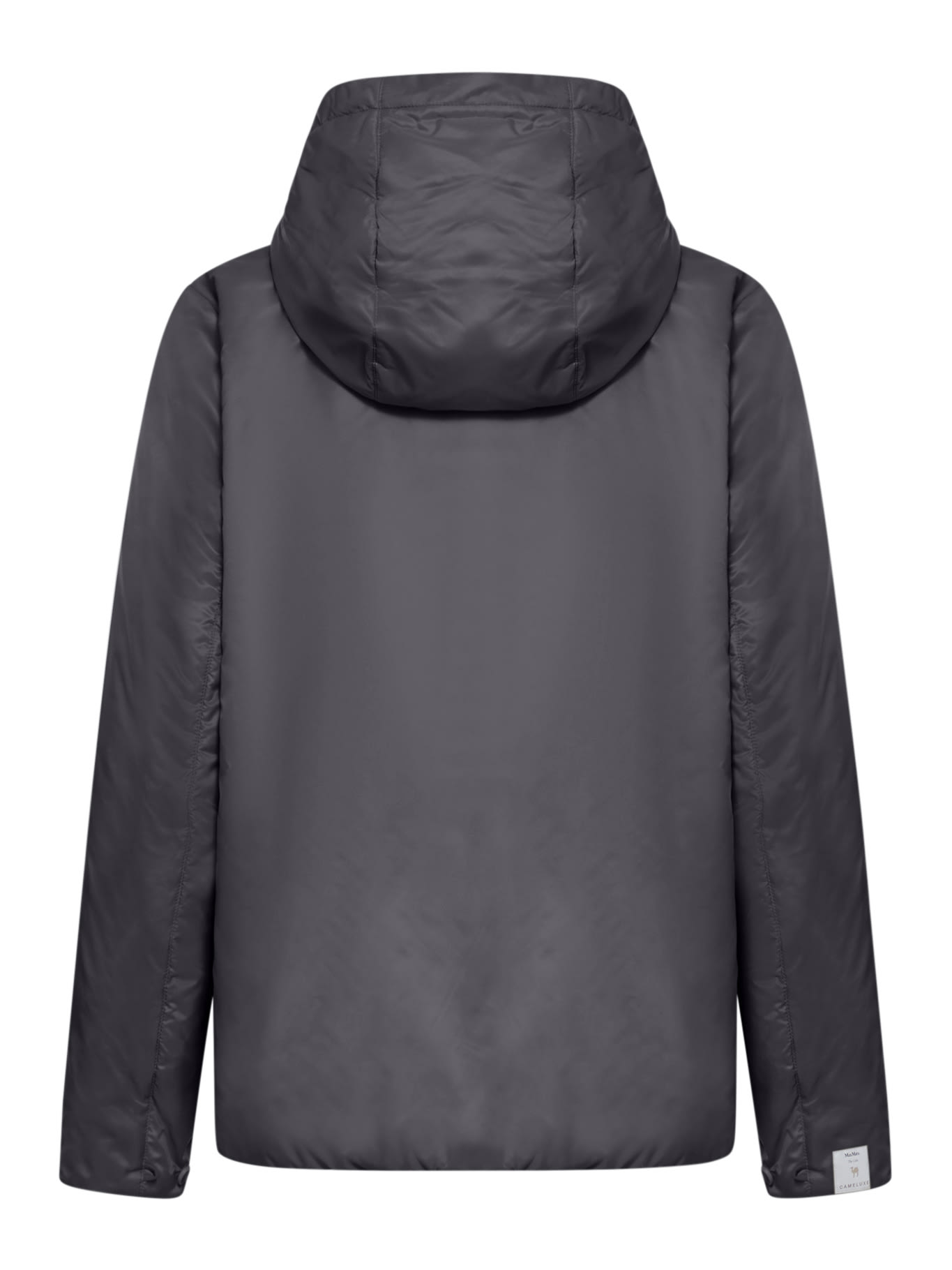 Shop Max Mara The Cube Black Polyester Greenh Jacket