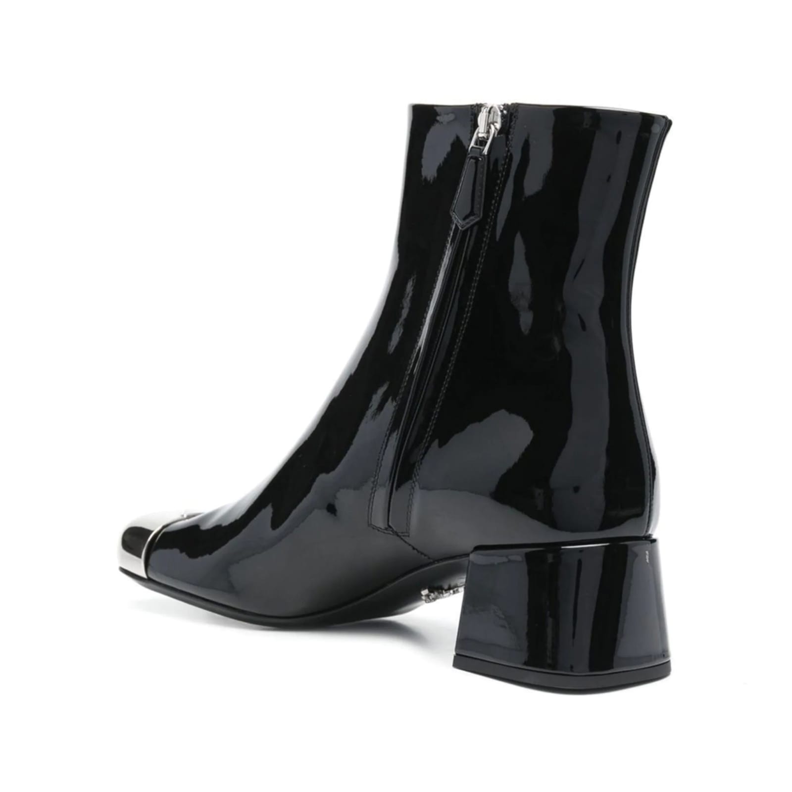 PRADA LEATHER ANKLE BOOTS 