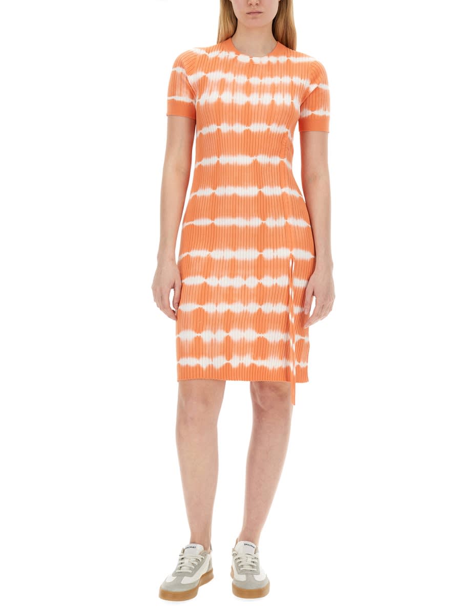 Shop Ps By Paul Smith Knit Dress In Orange