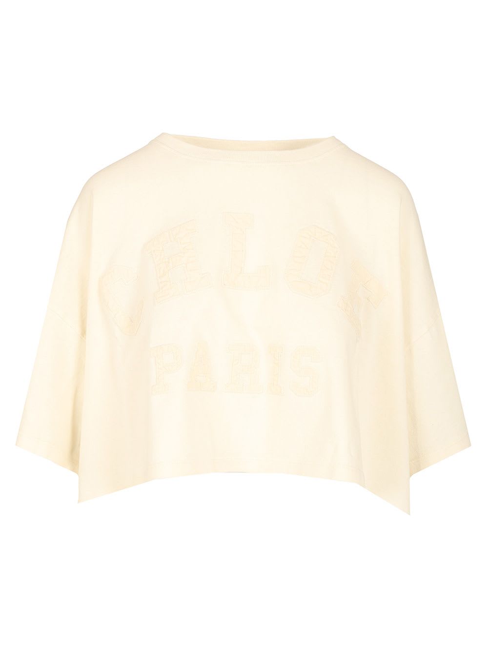 Shop Chloé Boxy Fit T-shirt In White
