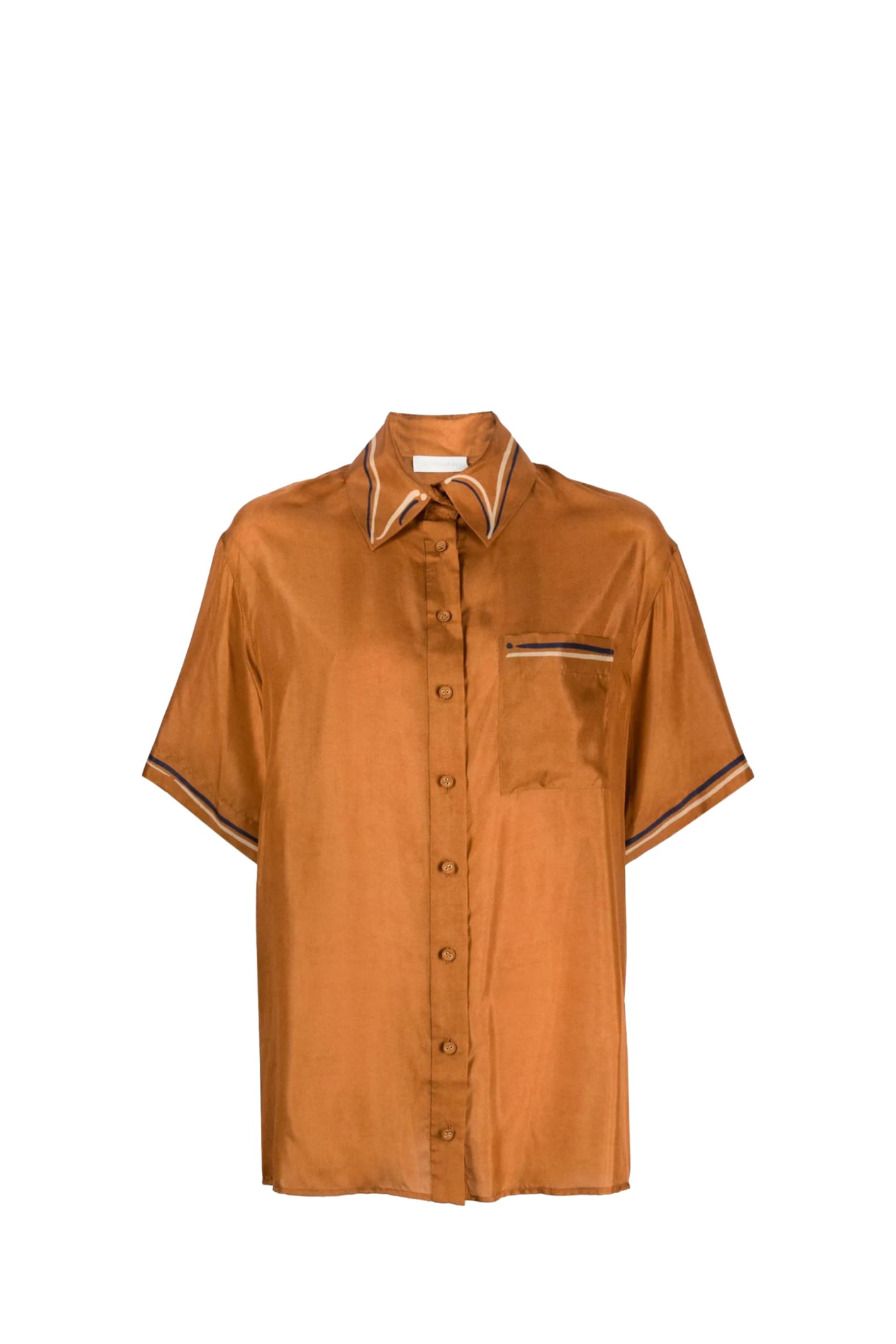 Shop Zimmermann Shirt In Orange