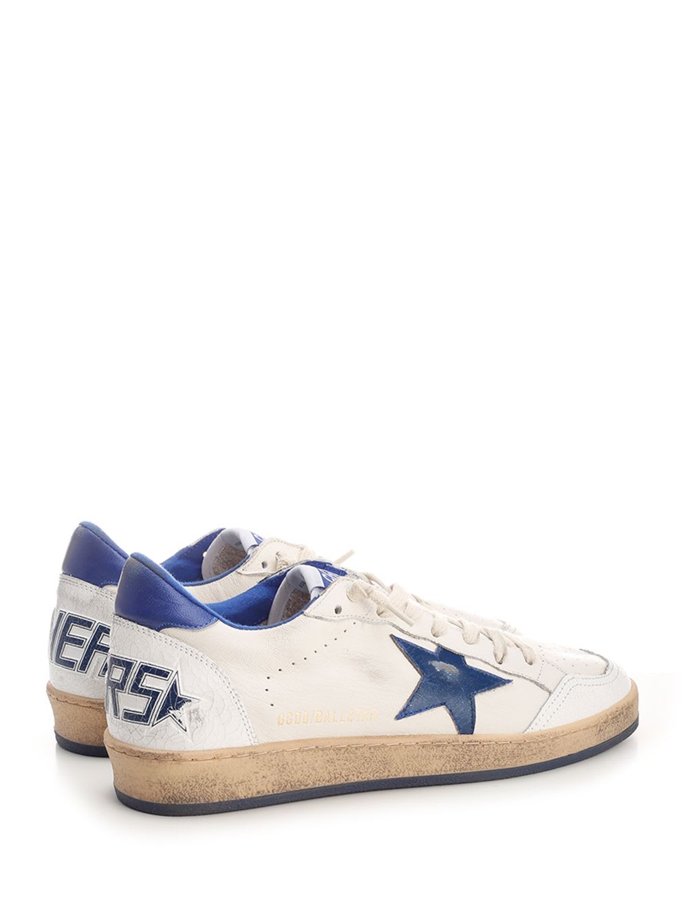 Golden Goose Vintage Low-top Sneakers With Laminated Leather Details In Multi