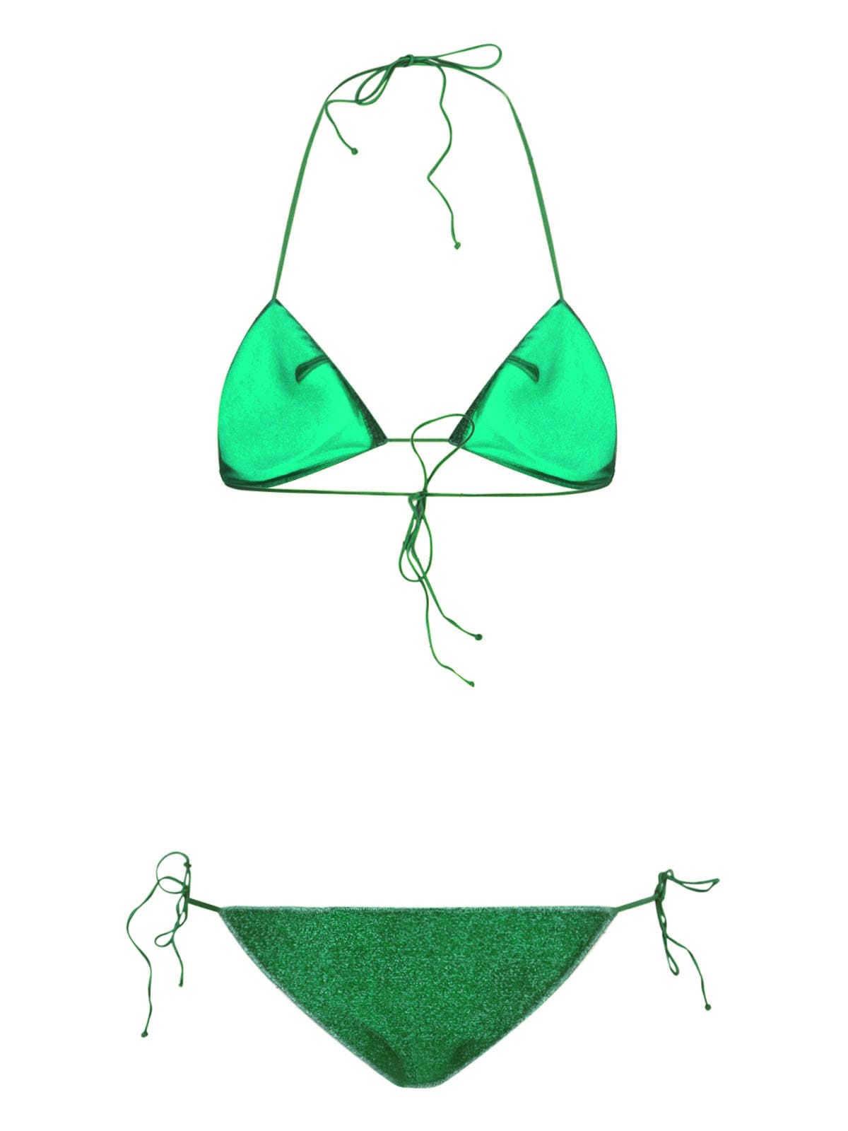 Shop Oseree Oséree - Lumière Bikini In Green