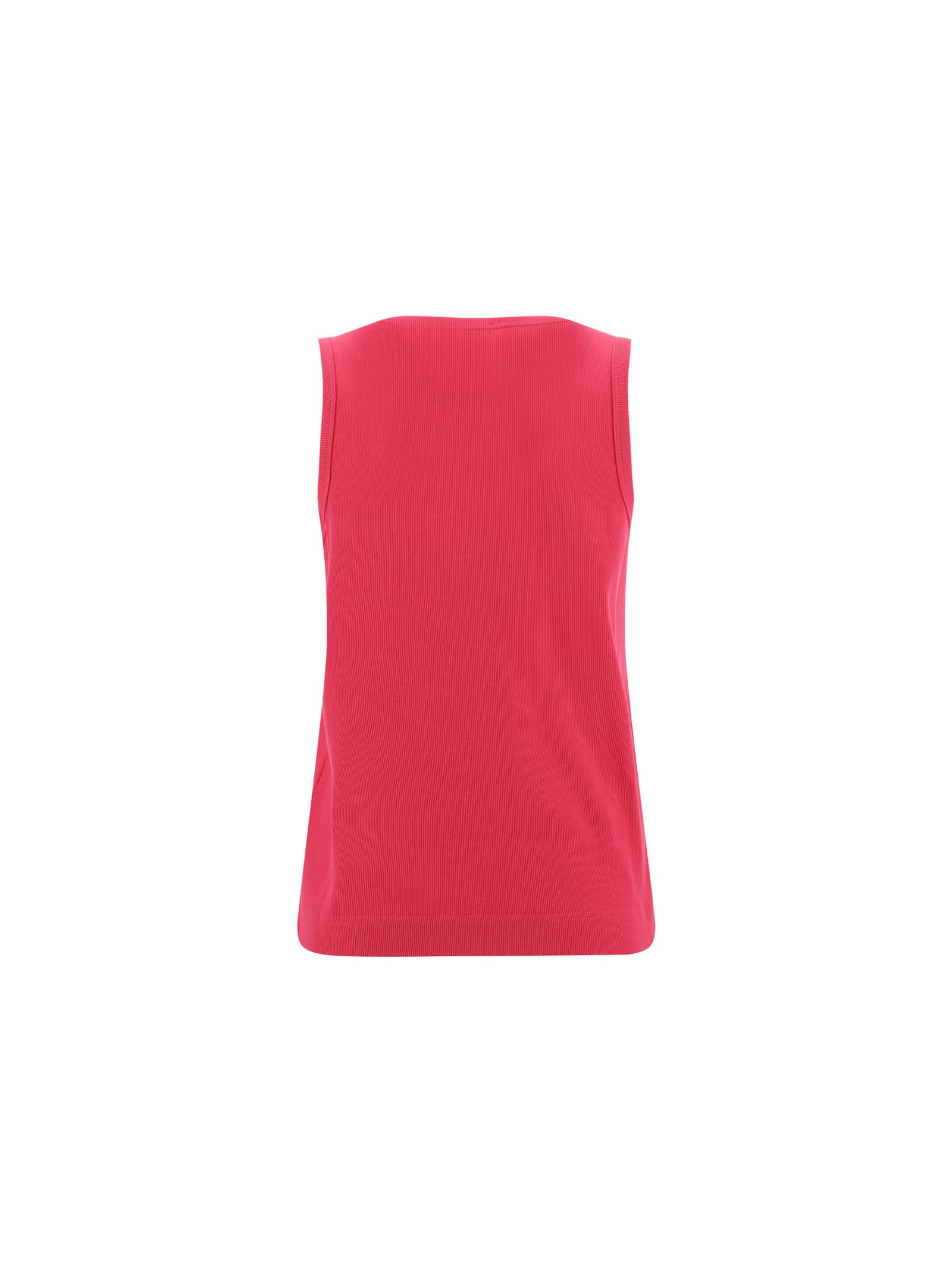Moncler Logo-print Cotton-blend Tank Top In Purple