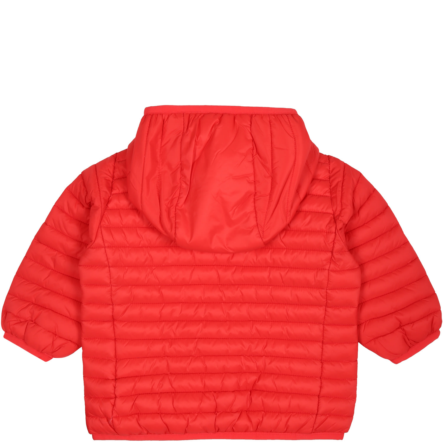 Shop Save The Duck Red Downn-jacket Nene For Baby Boy With Logo