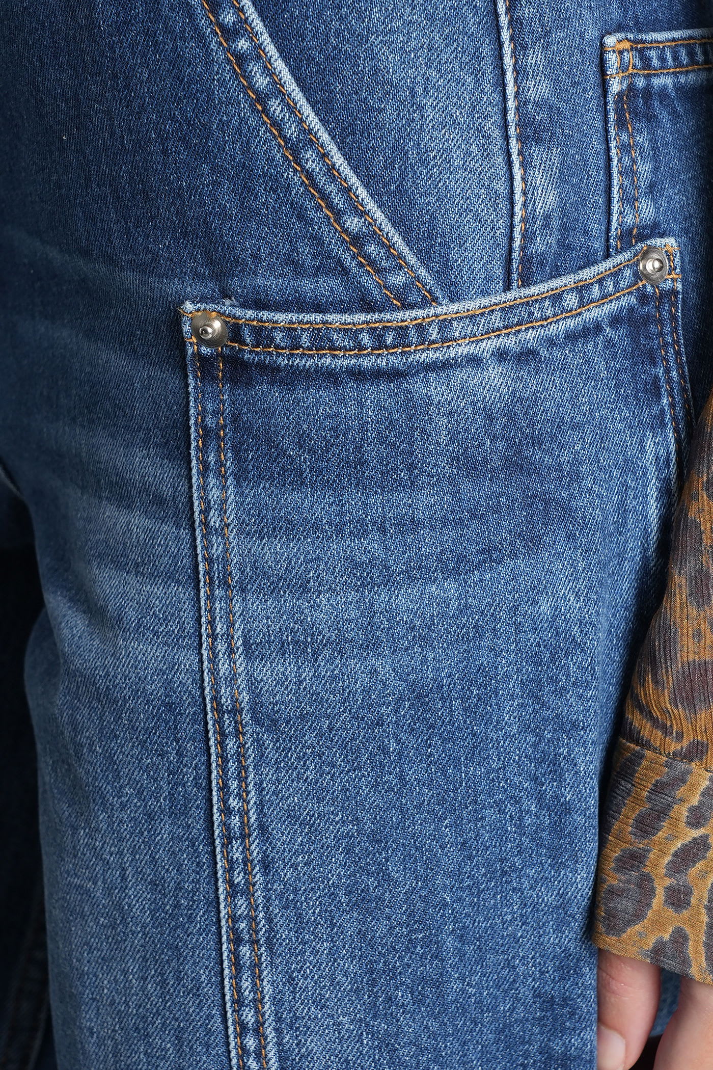Iro Eimeo Jeans In Blue Cotton In Blue
