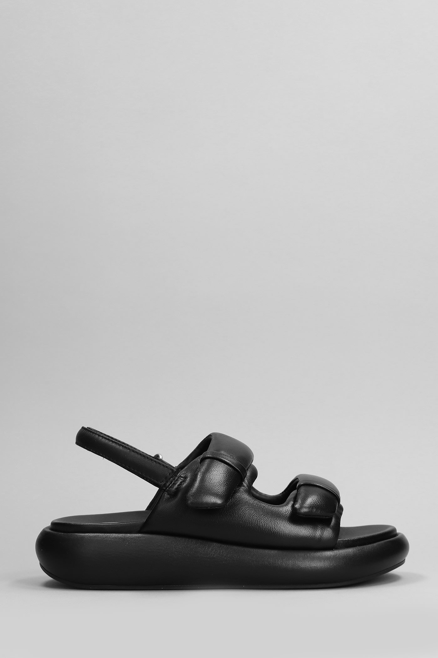 Vinci Sandals In Black Leather
