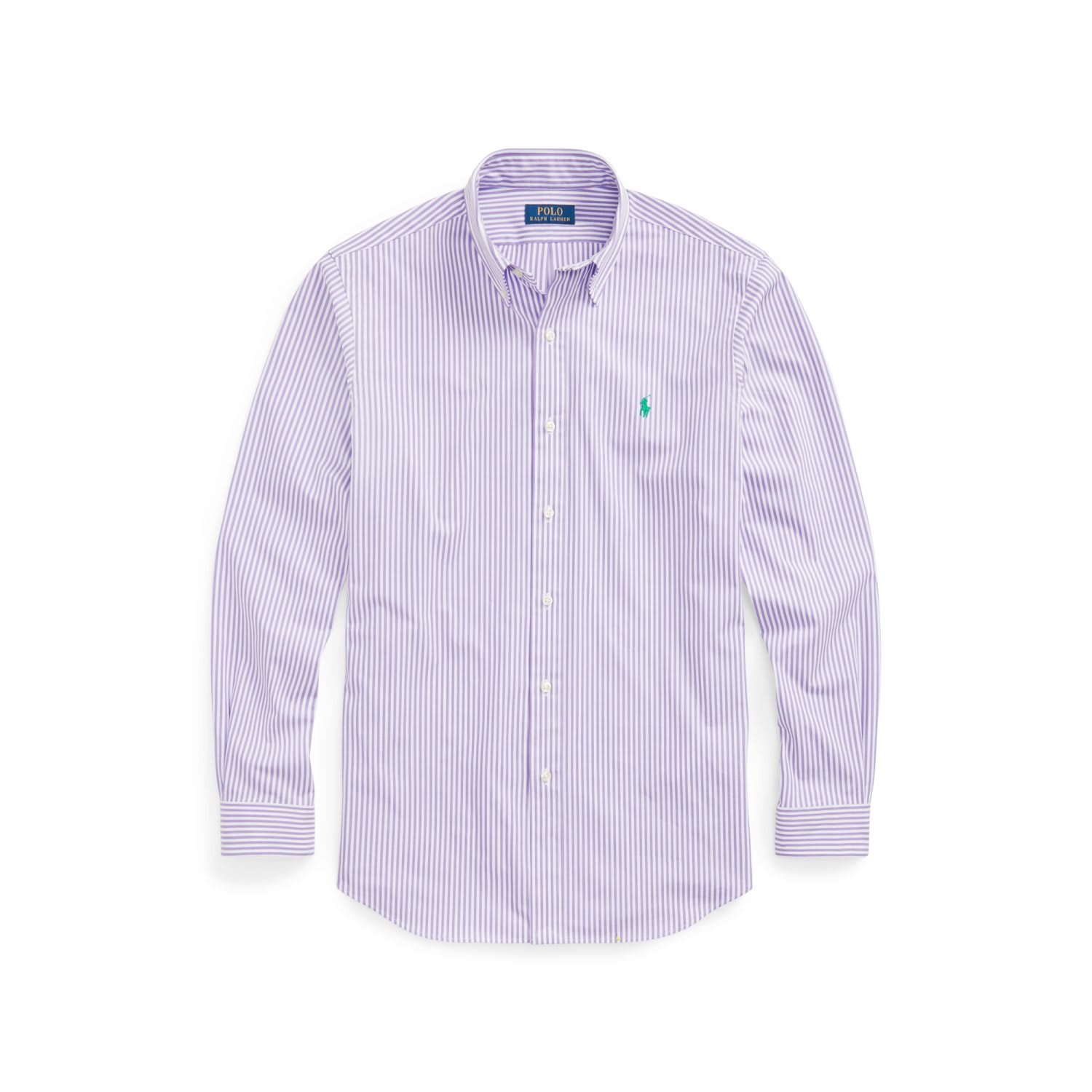 Polo Ralph Lauren Cotton Stretch Poplin Check Classic Fit Button Down Shirt In Lavanda