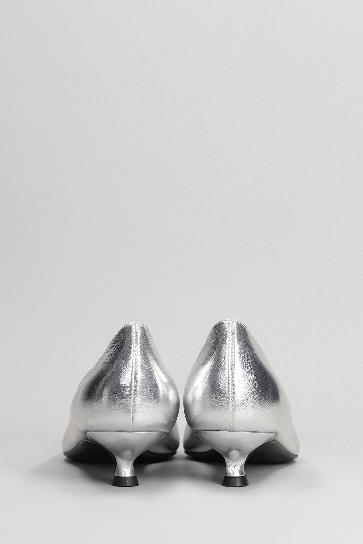 Shop Marc Ellis Pumps In Silver Leather