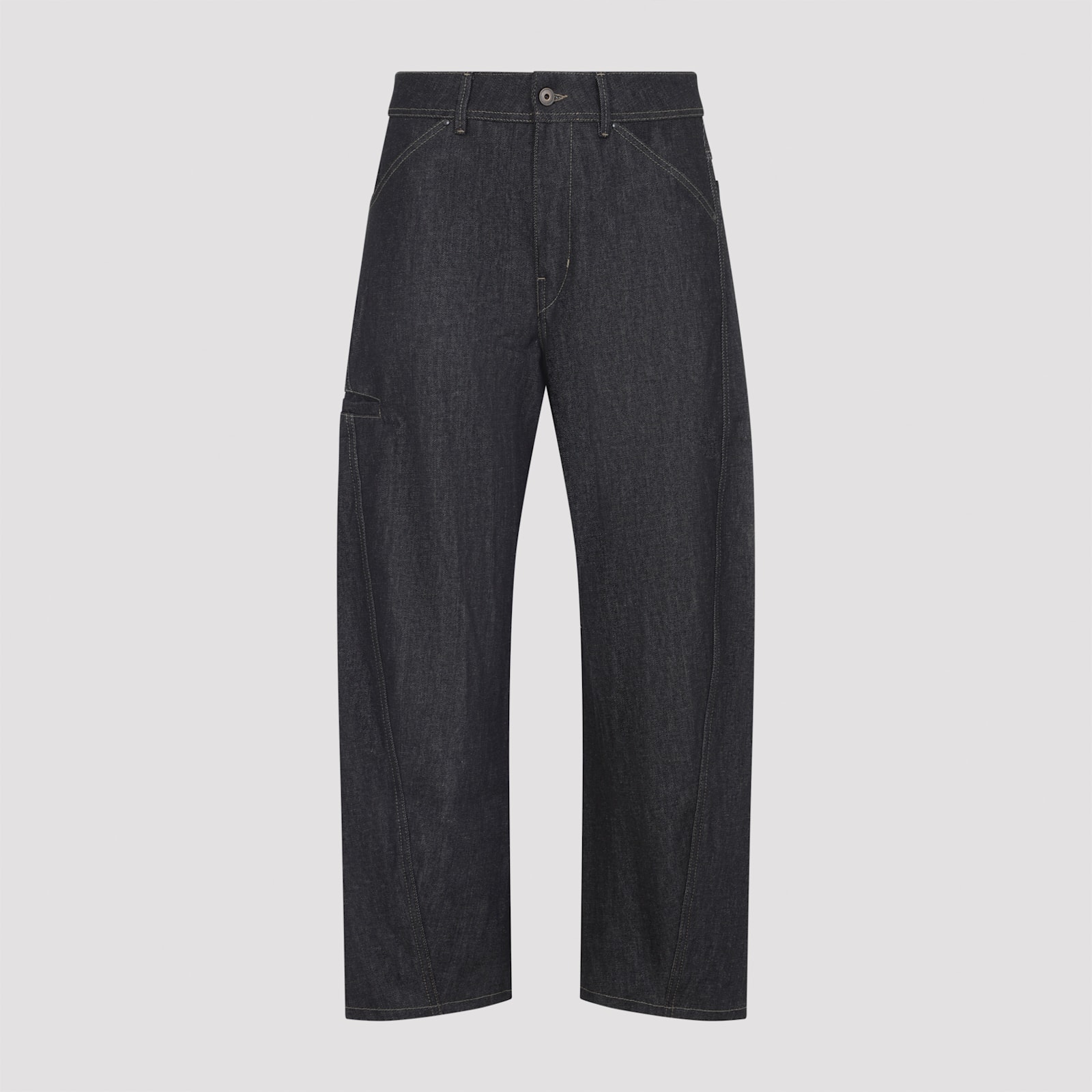 Lemaire Utility Inspired Trousers Featuring Pockets In Gray
