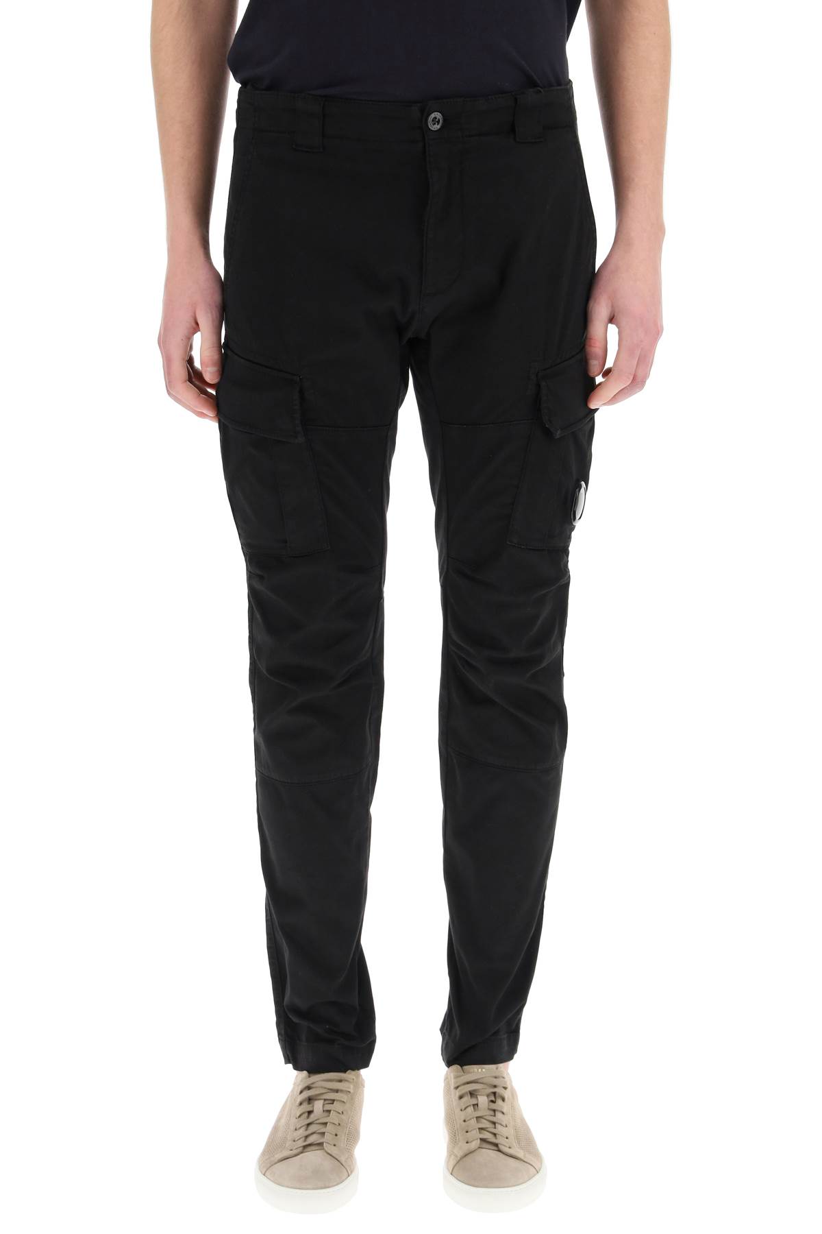 C.P. Company Cargo Trousers In Stretch Satin