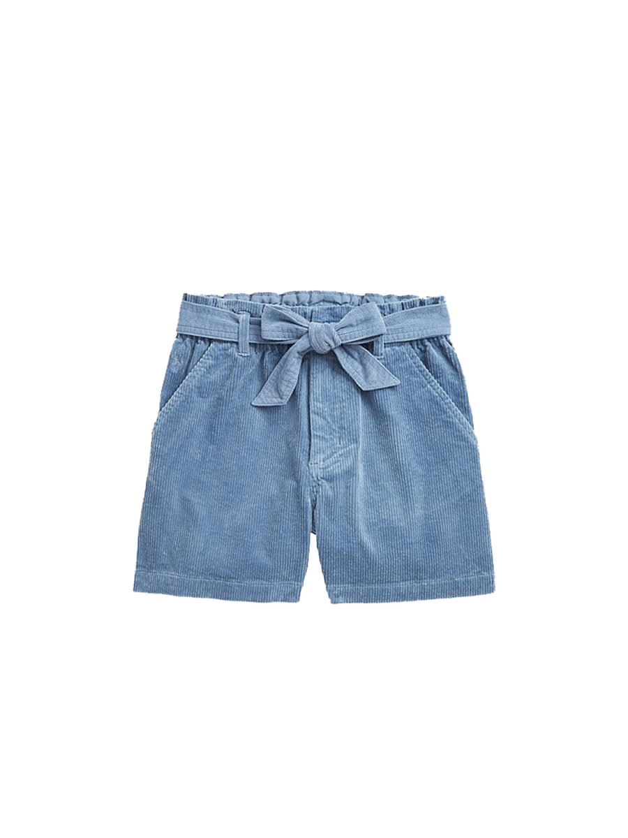Polo Ralph Lauren Paperbag Shorts Flat Front In Denim