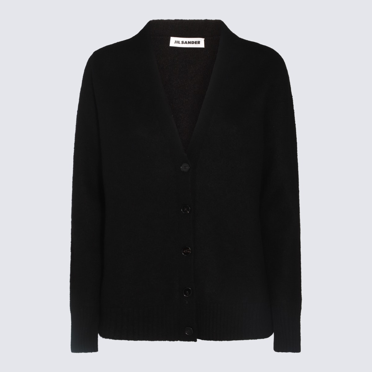 Shop Jil Sander Black Wool Knitwear