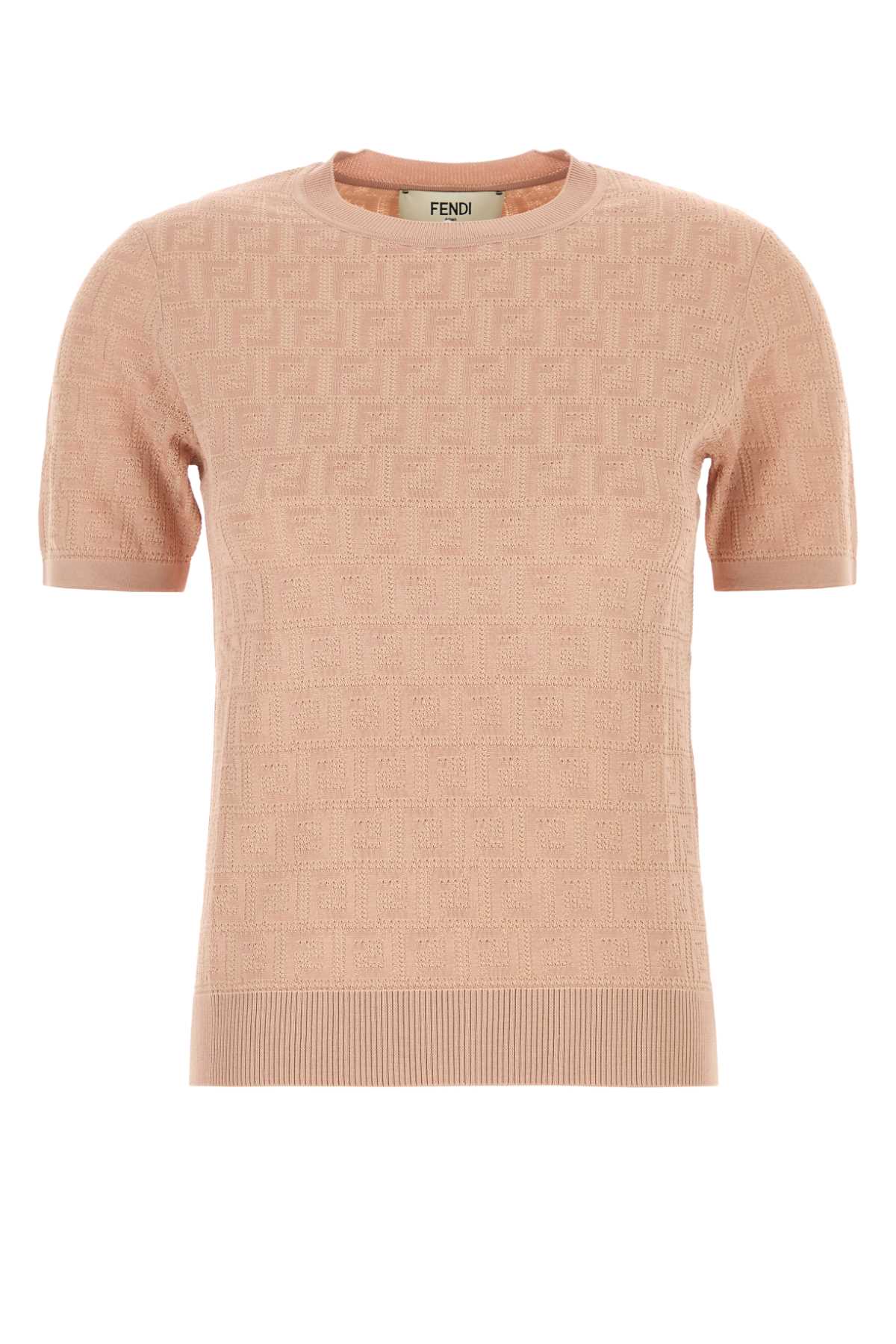 Fendi Pink Cotton Blend Sweater