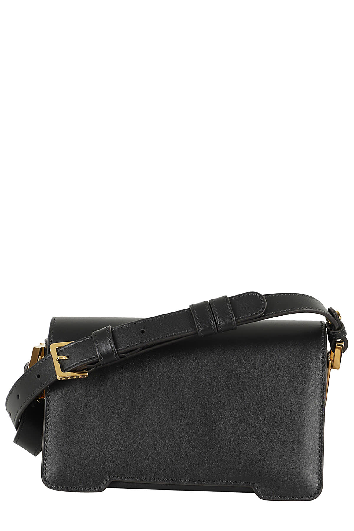 Shop Marni Mini Shoulder Bag In Black