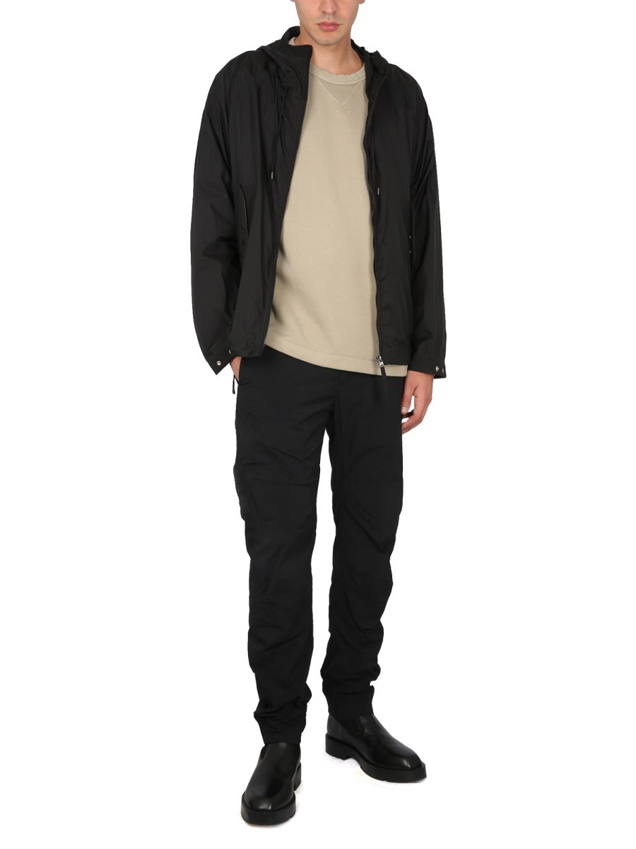 Ten C Combo Bonded Anorak Jacket In Black