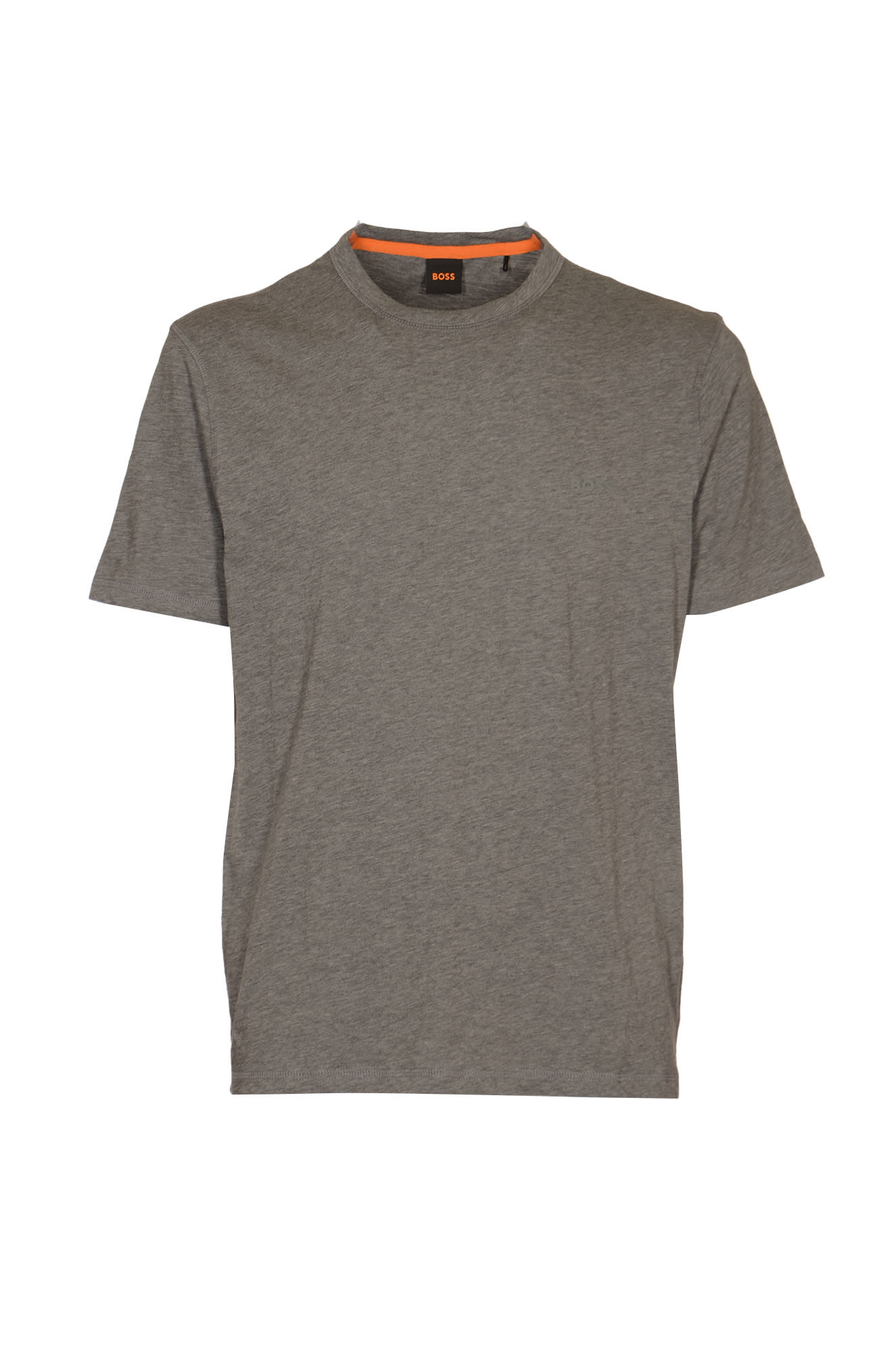 Shop Hugo Boss Round Neck Classic T-shirt In Light Pastel Grey