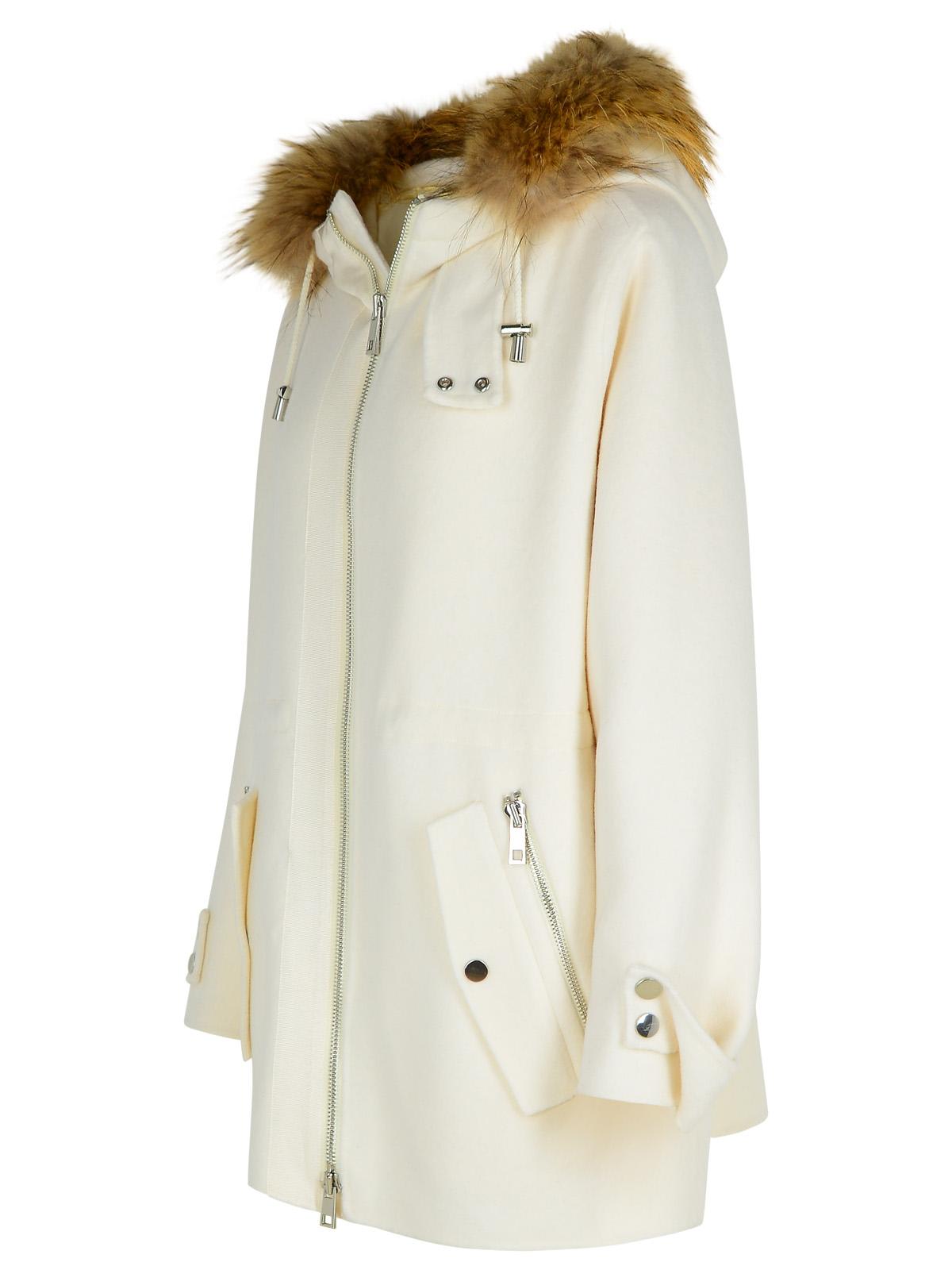 P.a.r.o.s.h Leak Cream Wool Parka In Cream