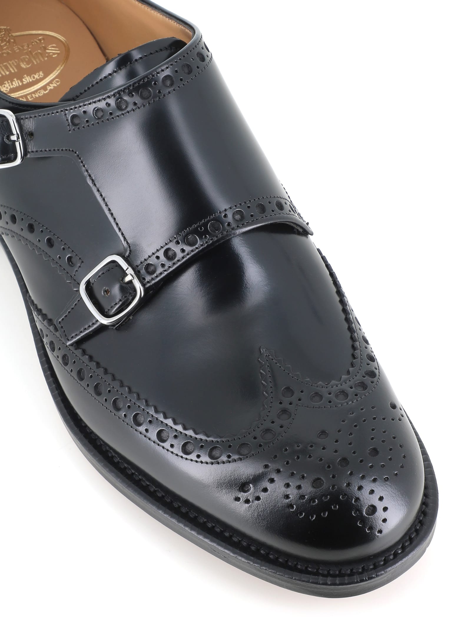 Shop Church's Buckle Pitchford In Black