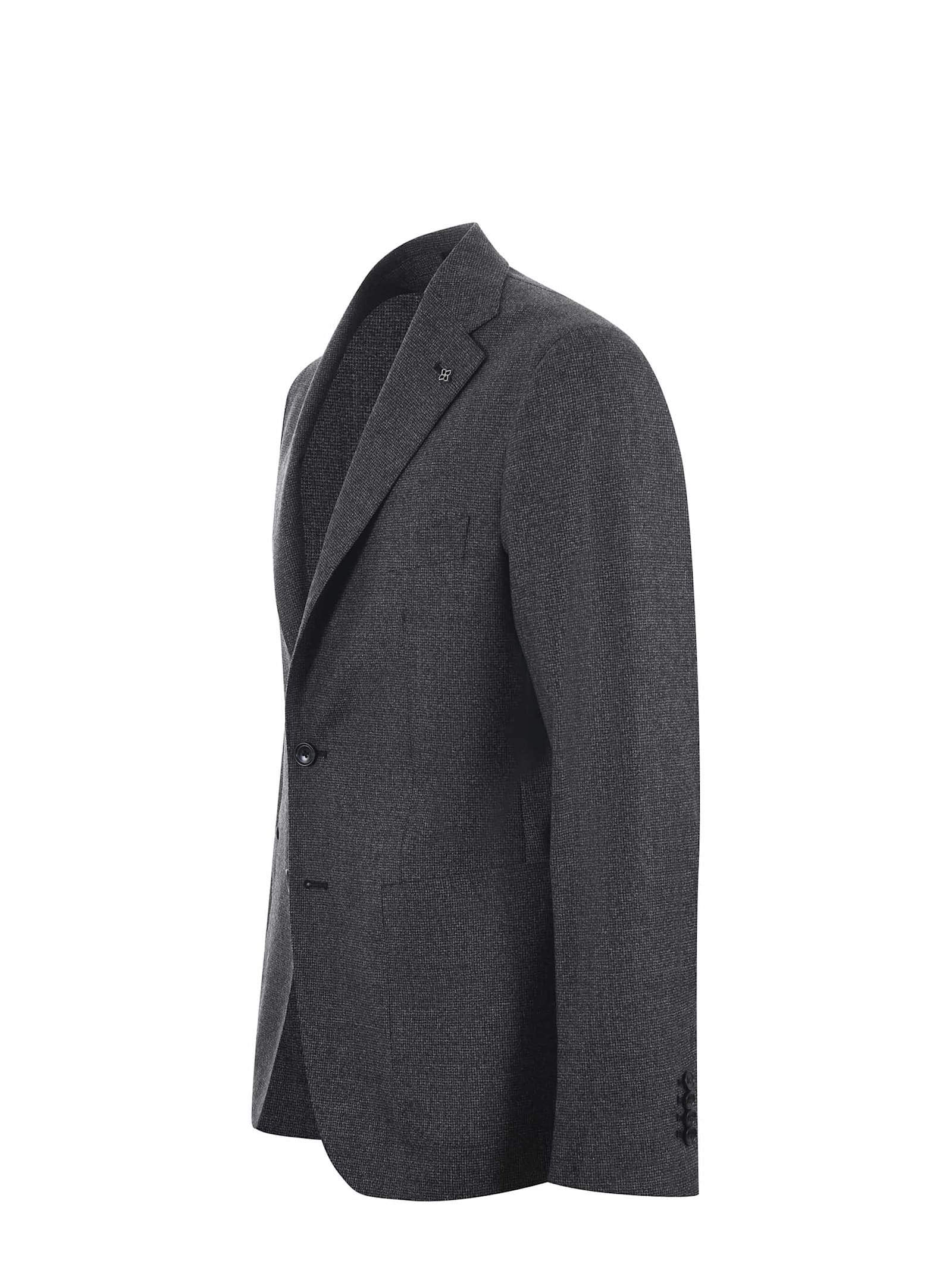 Shop Tagliatore Jacket In Grigio Antracite