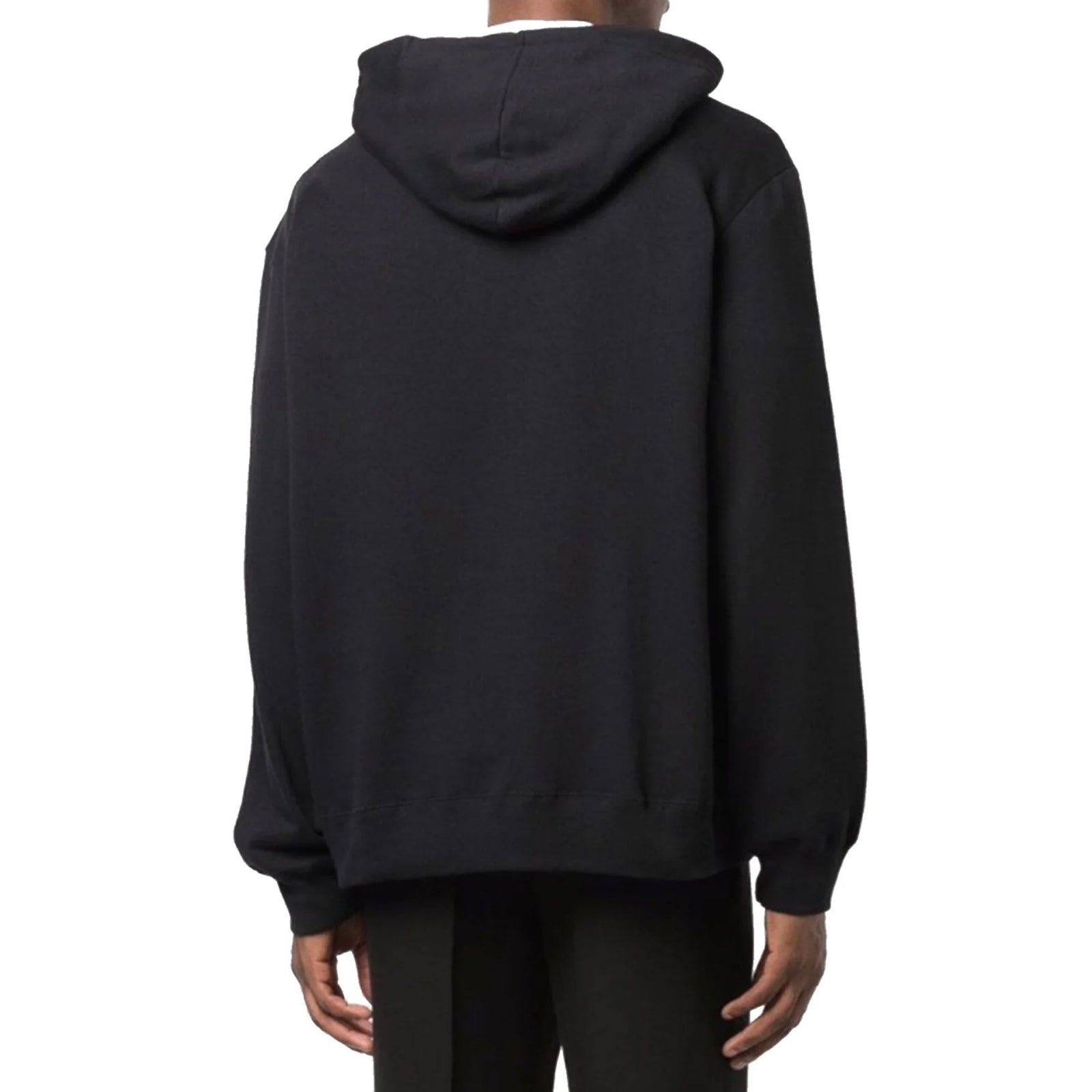 Shop Etro Cotton Hooded Sweatshirt In Black
