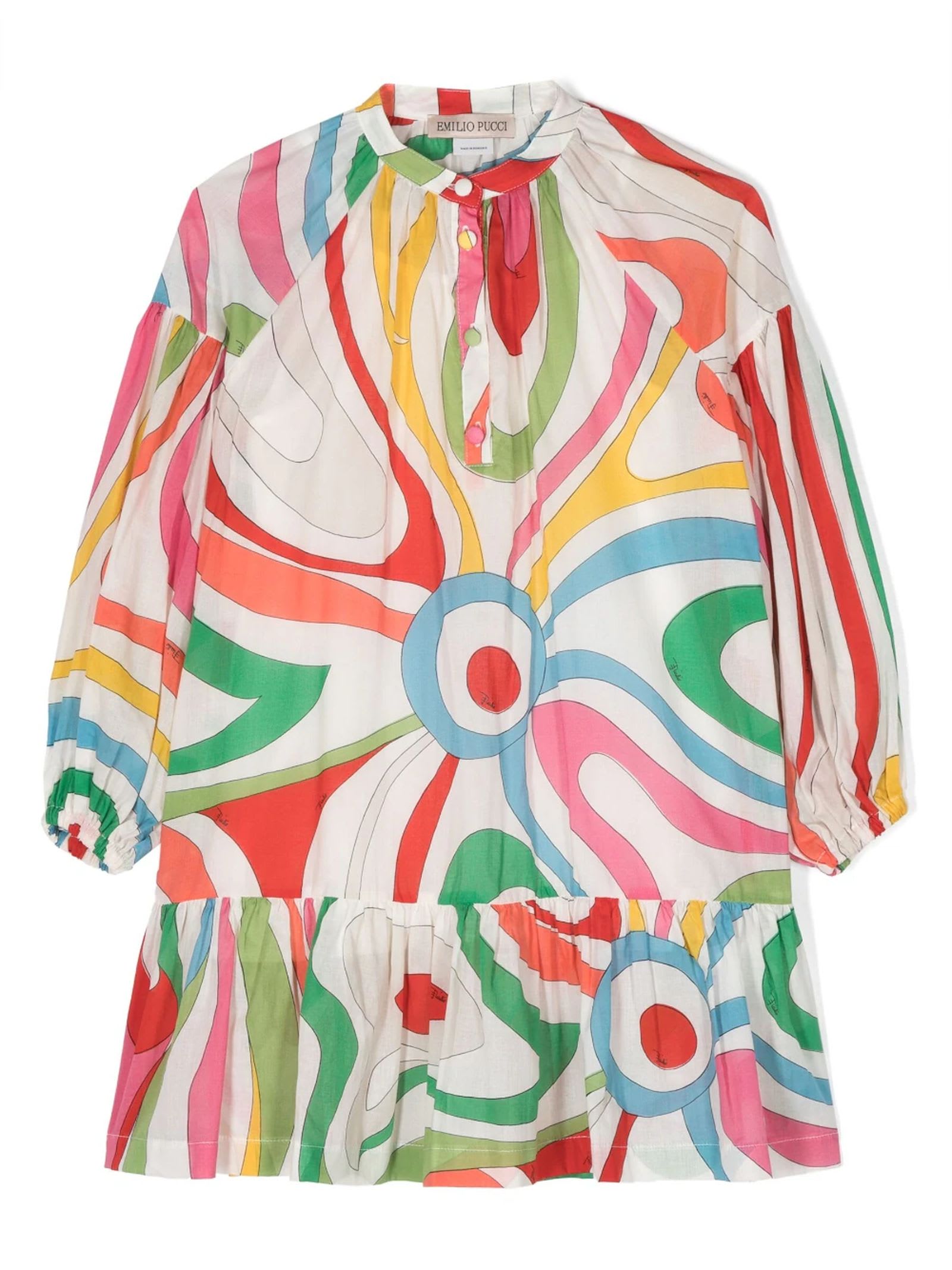 Emilio Pucci Kids' Multicolor Cotton Dress