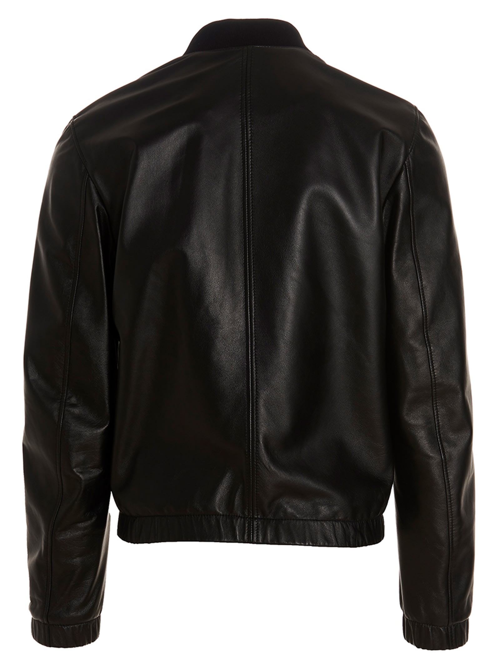 Dolce & Gabbana Black Dg Essential Bomber Jacket In Black